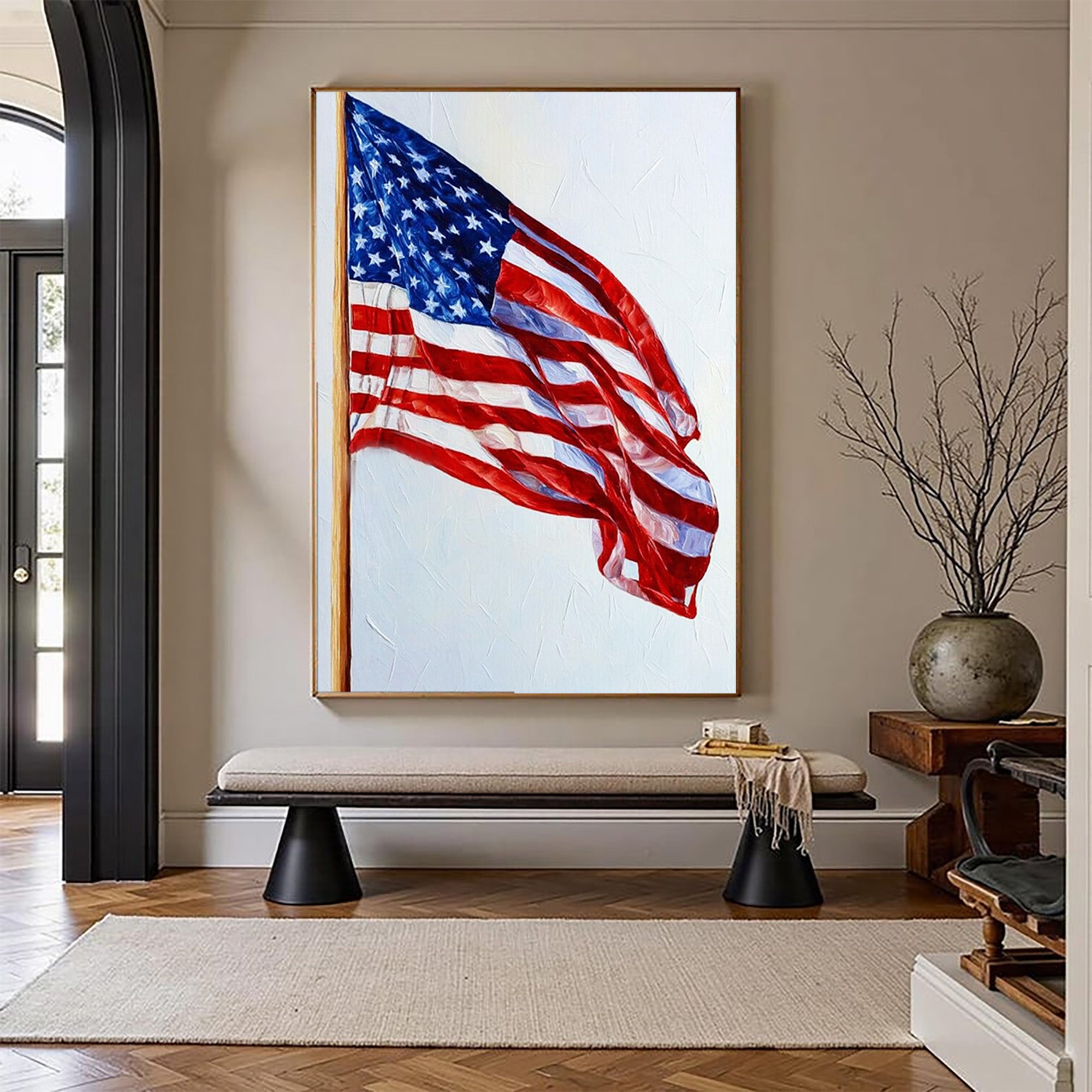 American Flag Art--U01