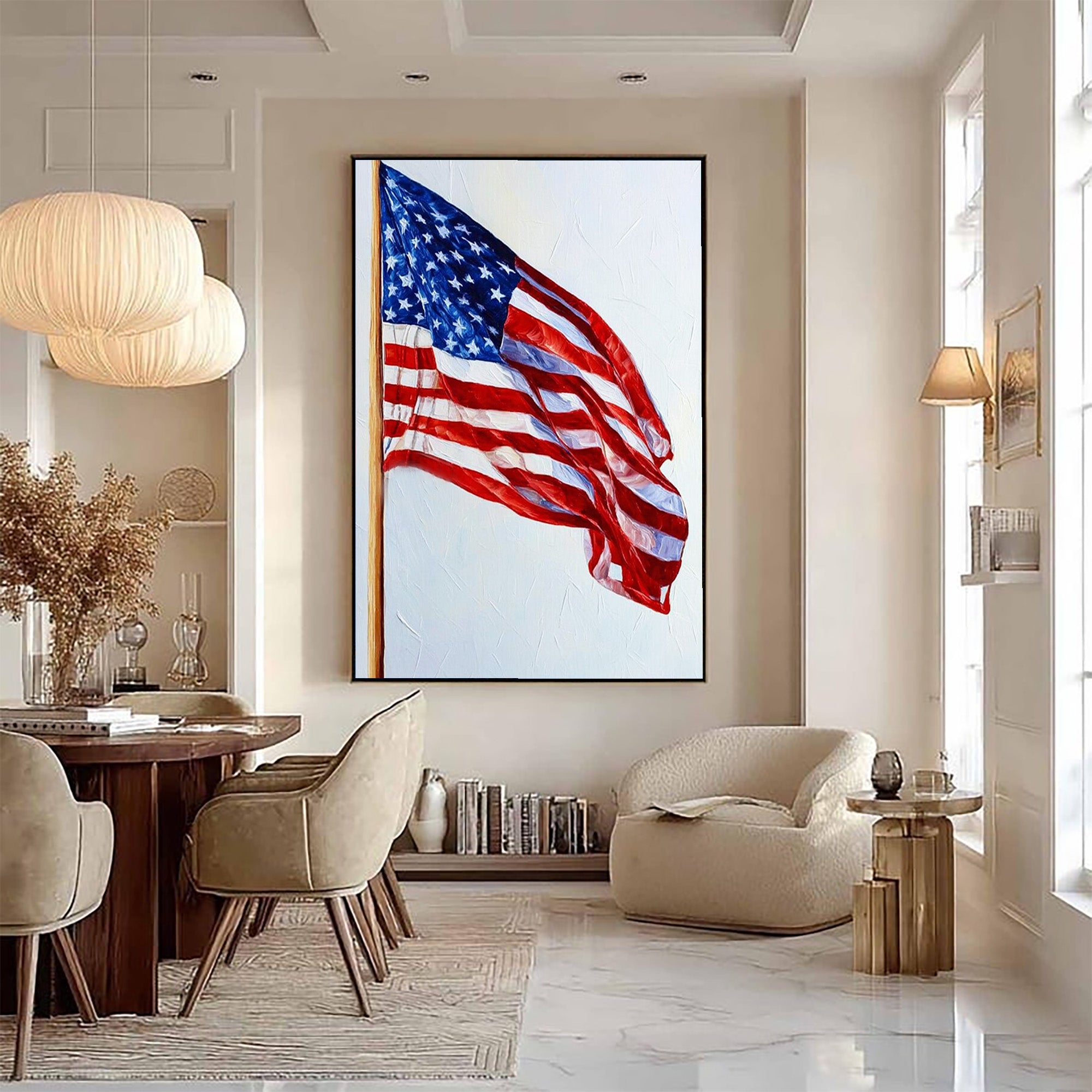 American Flag Art--U01