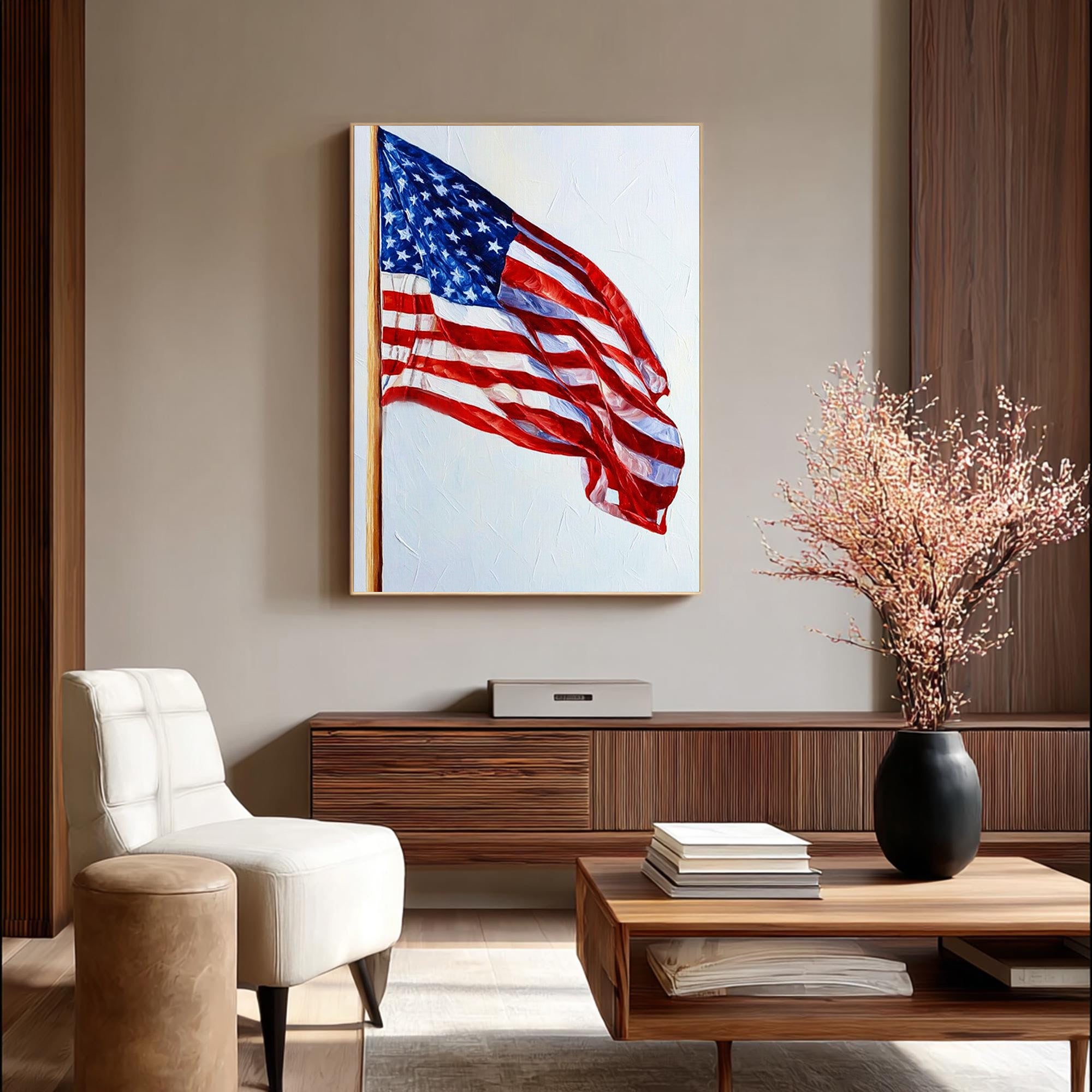 American Flag Art--U01