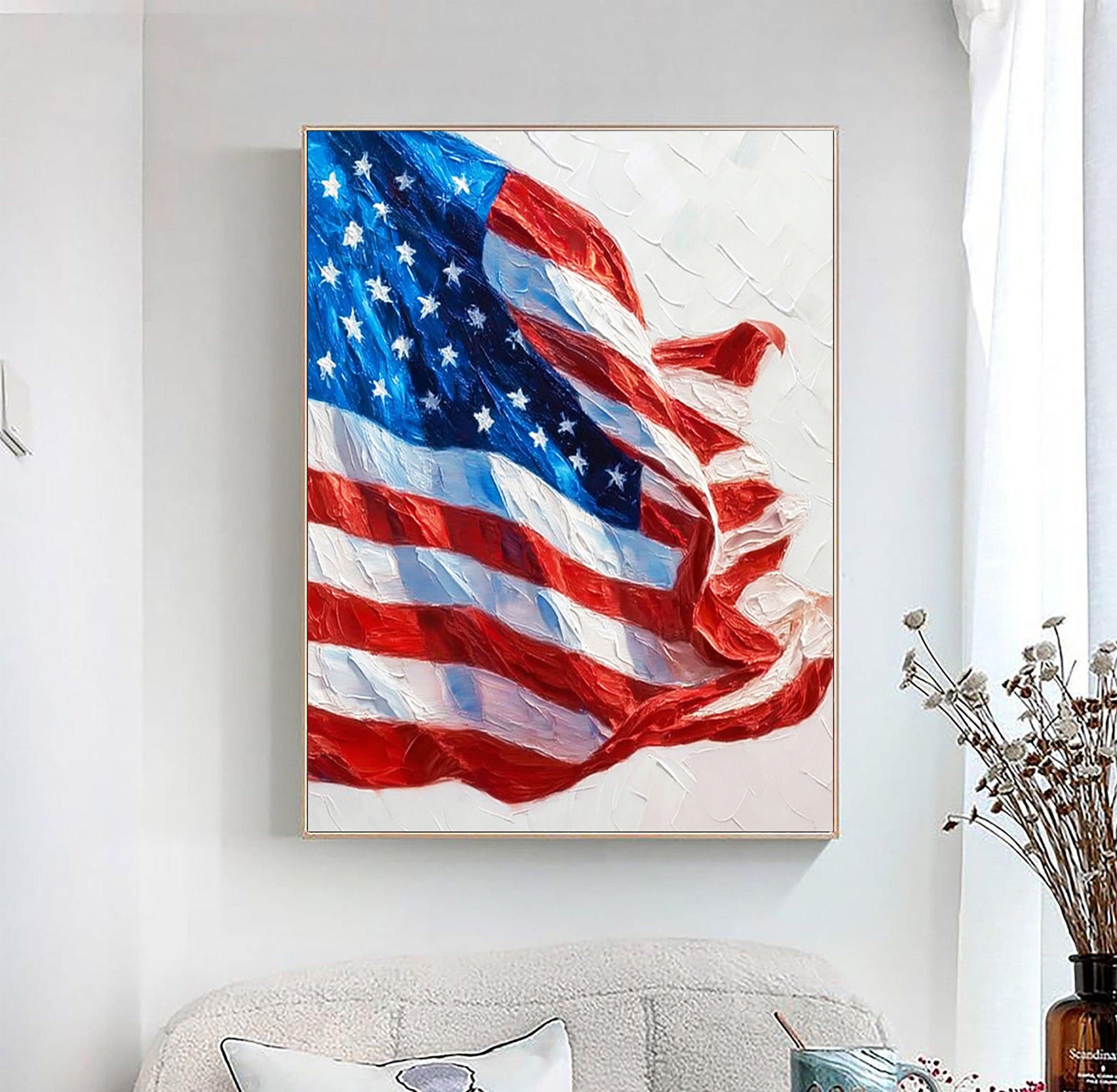 American Flag Art--U02