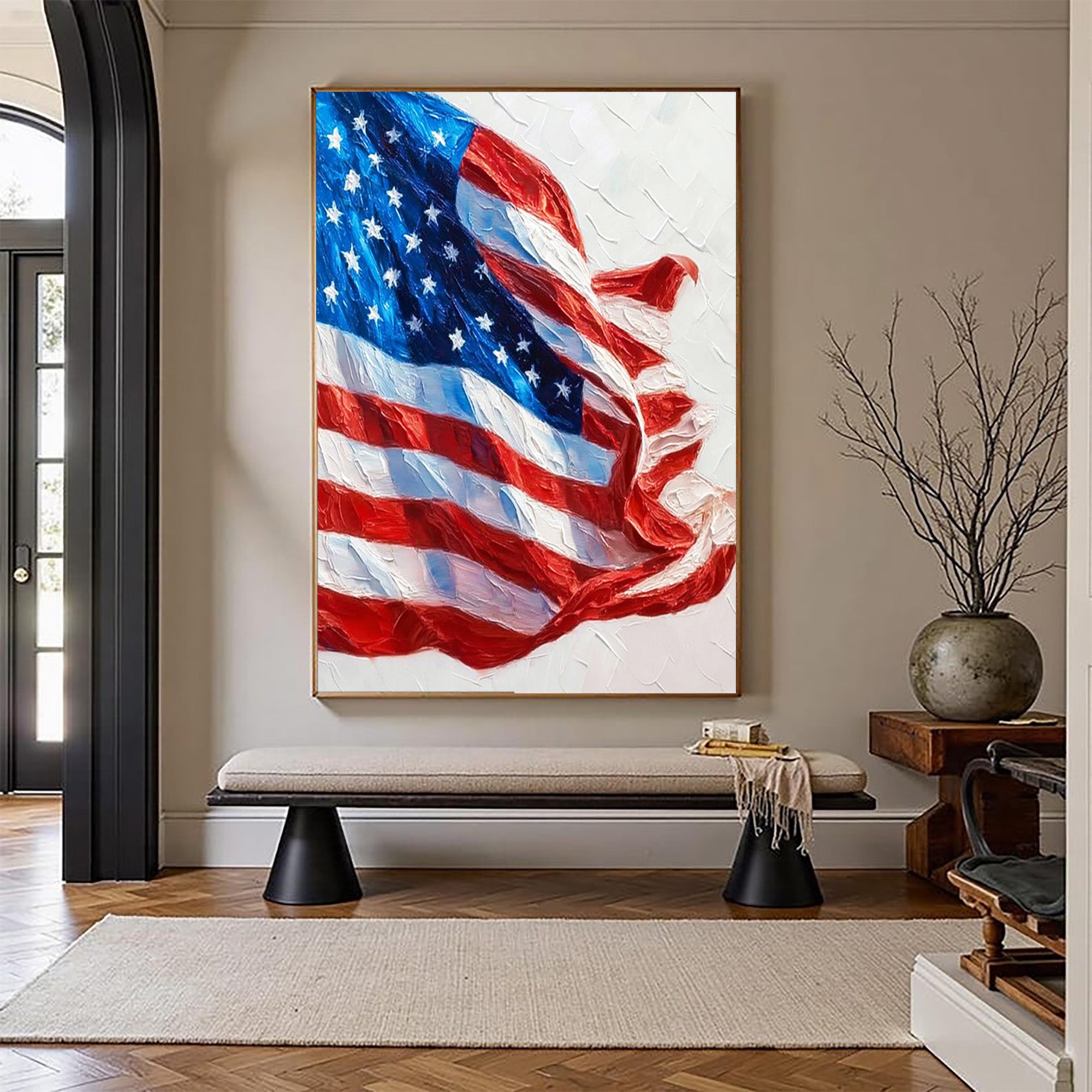 American Flag Art--U02