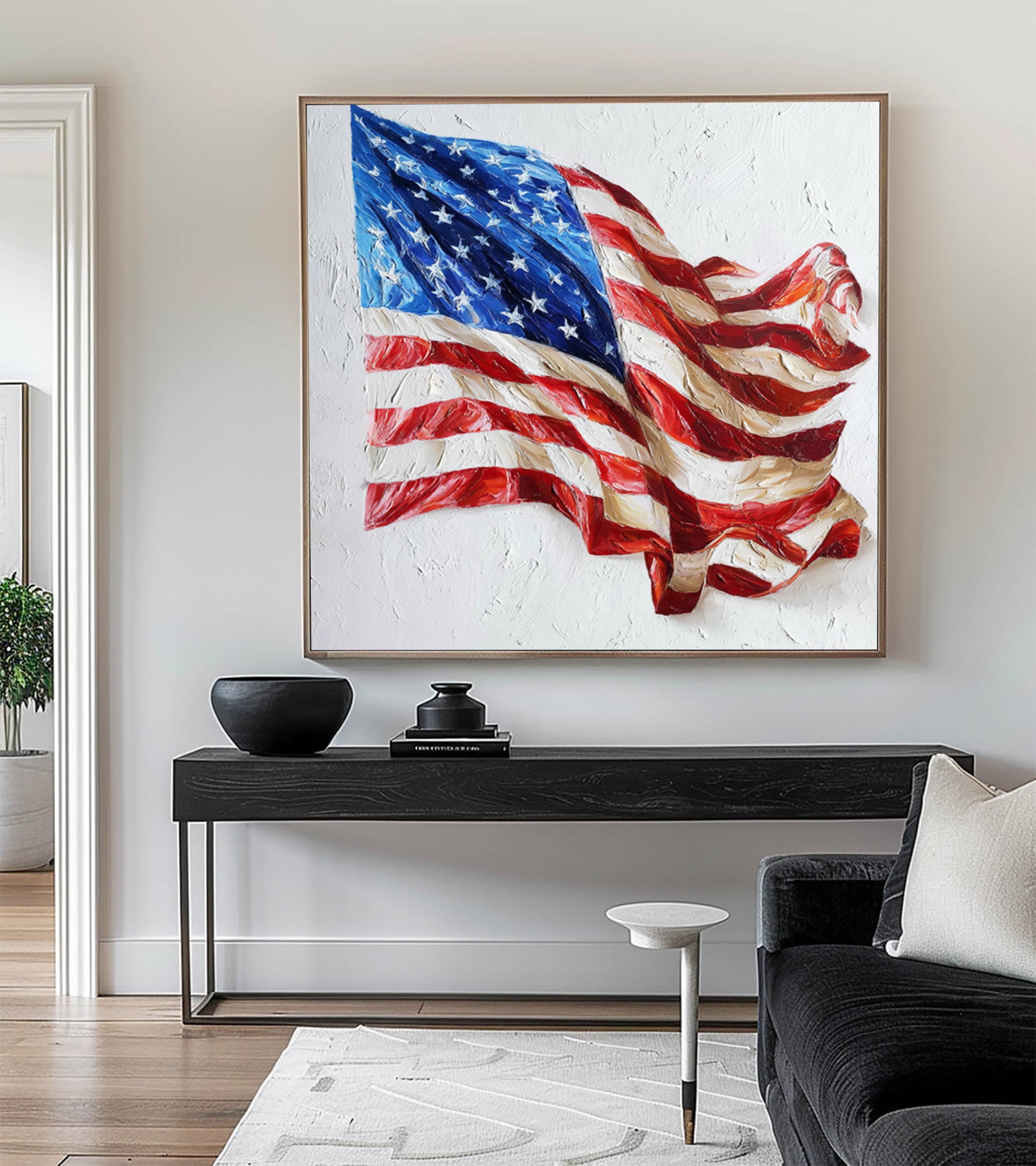 American Flag Art--U04