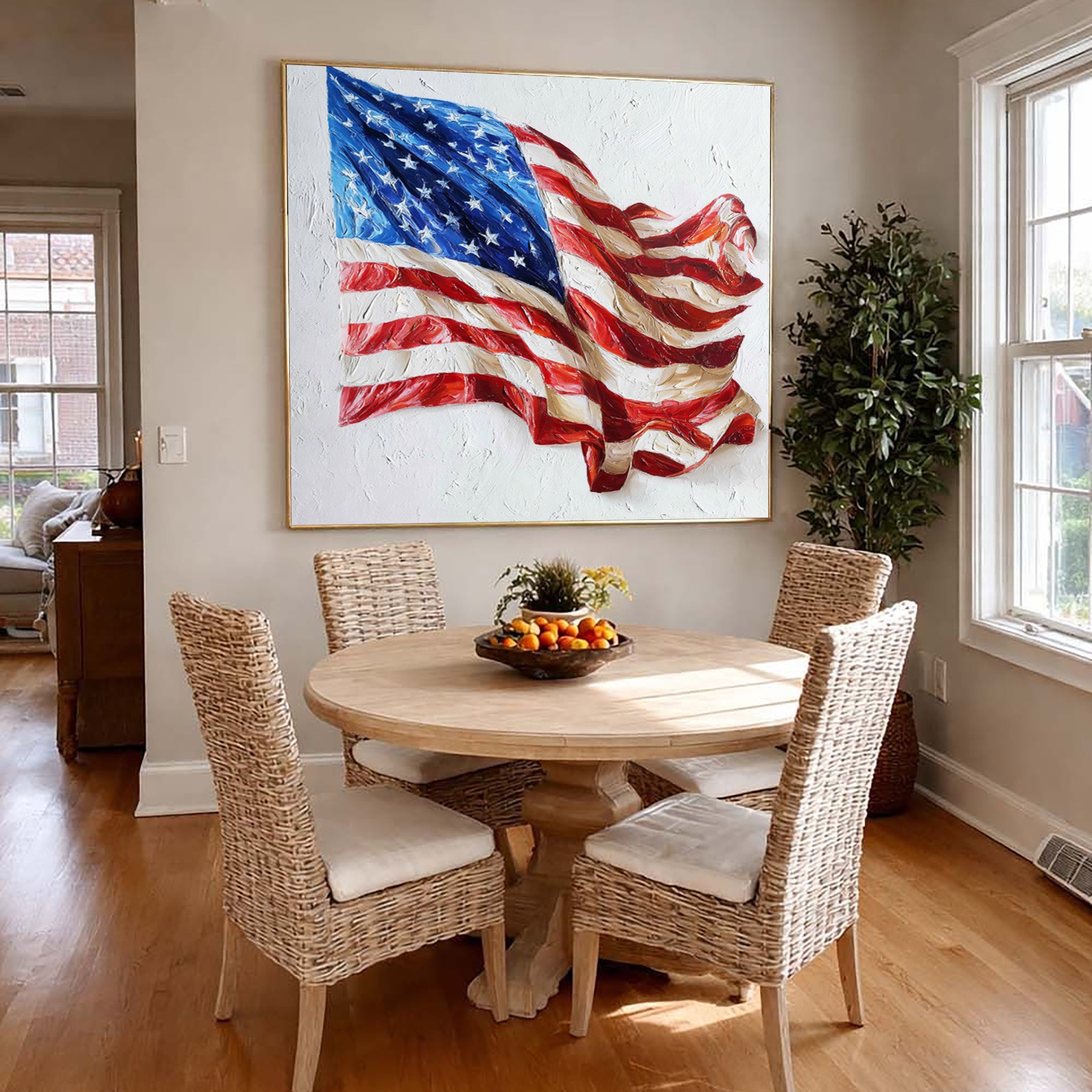 American Flag Art--U04