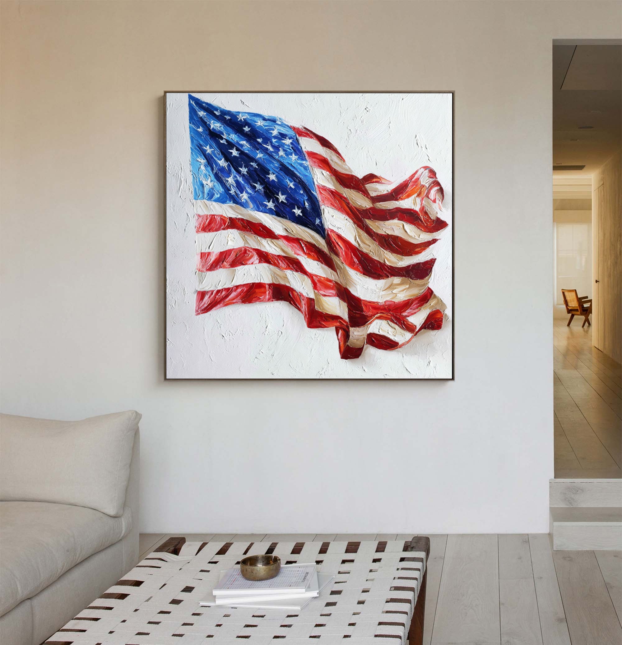 American Flag Art--U04