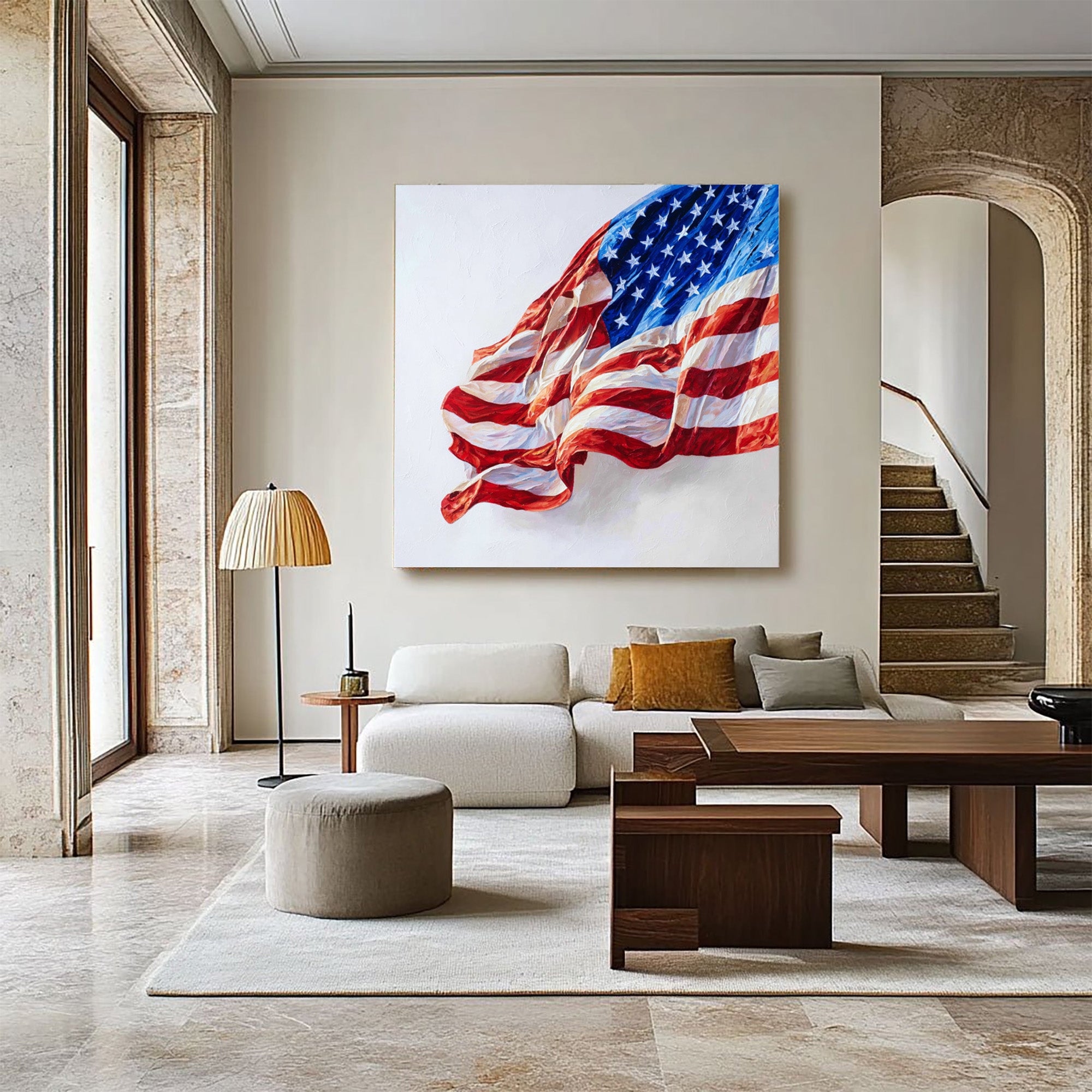 American Flag Art--U05
