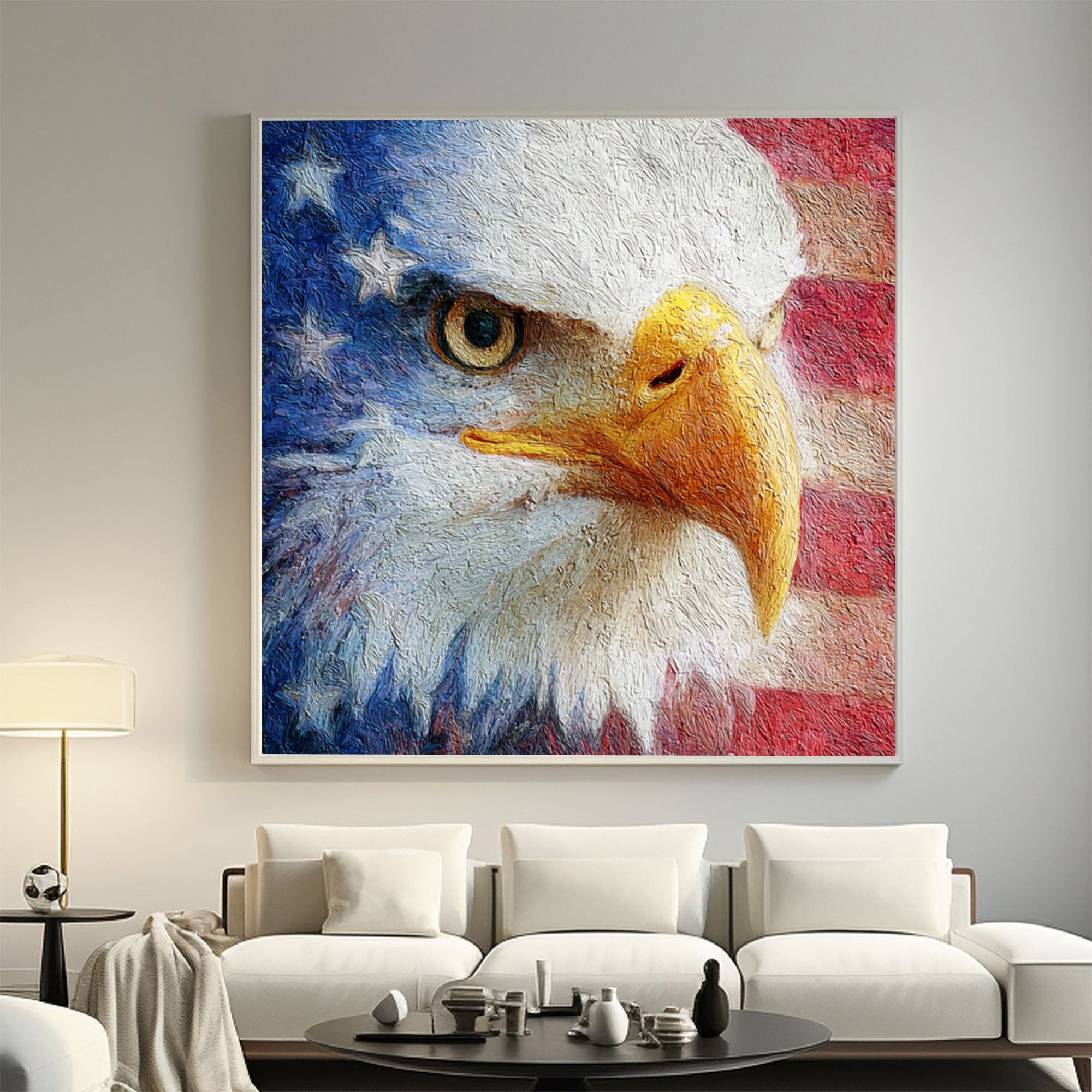 Eagle Oil Painting--#G08