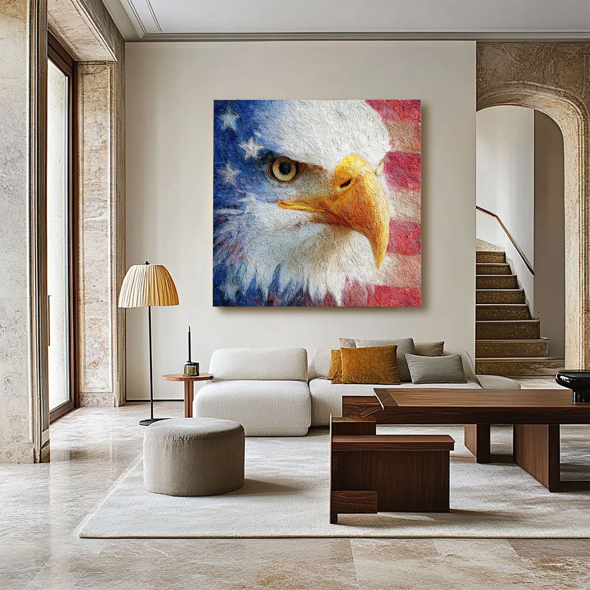 Eagle Oil Painting--#G08