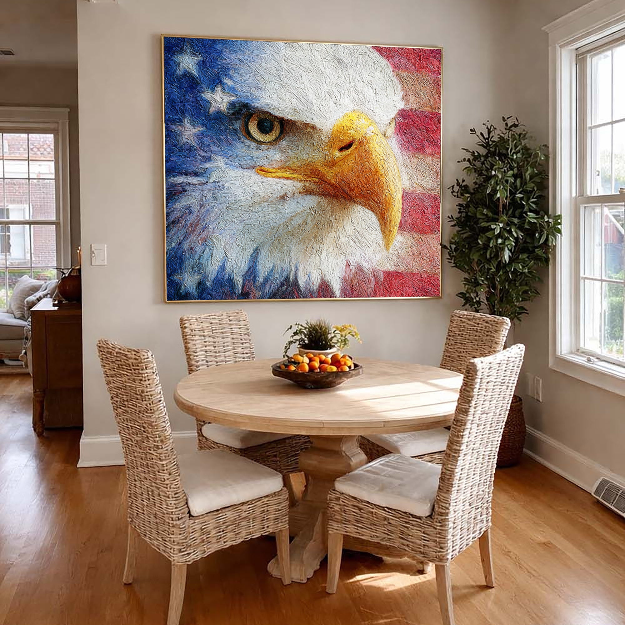 Eagle Oil Painting--#G08