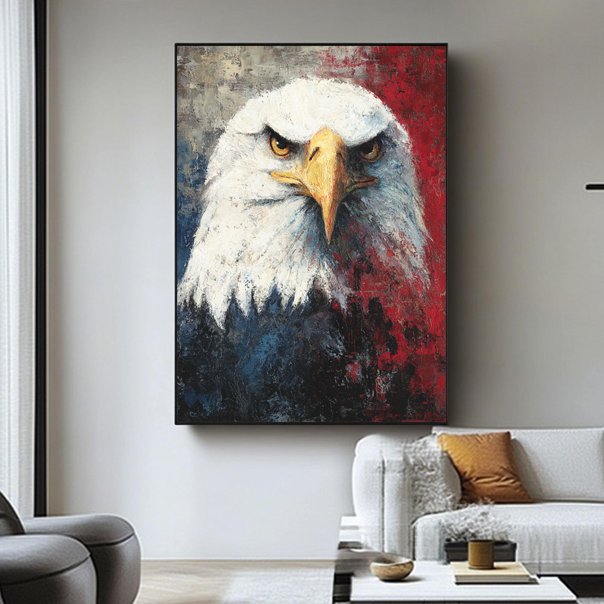 Eagle Oil Painting--#G12