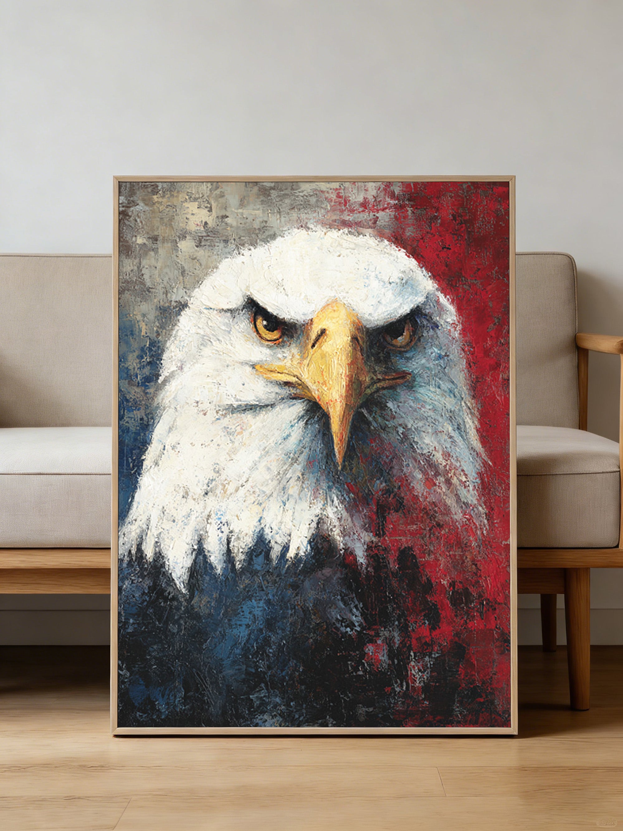 Eagle Oil Painting--#G12