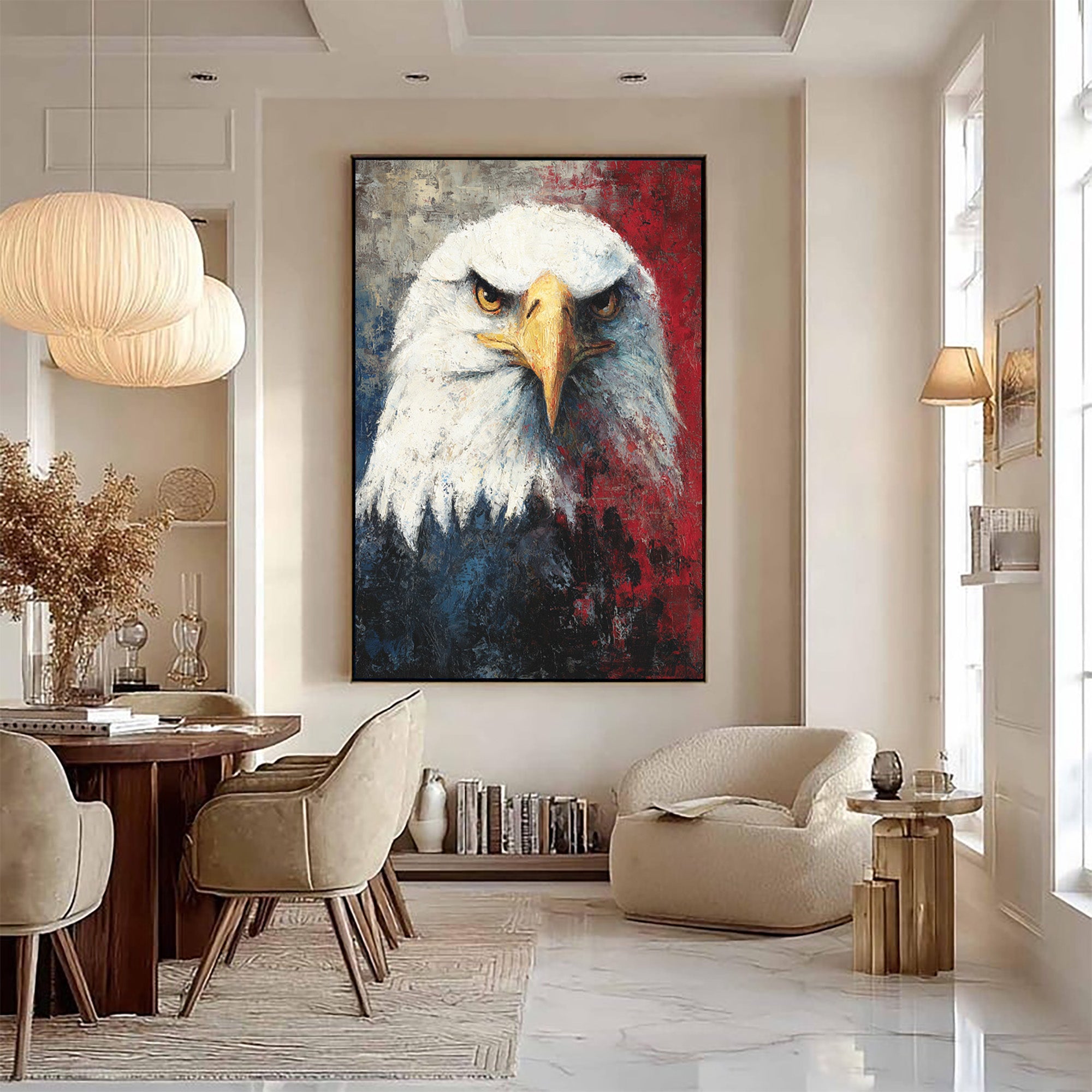 Eagle Oil Painting--#G12