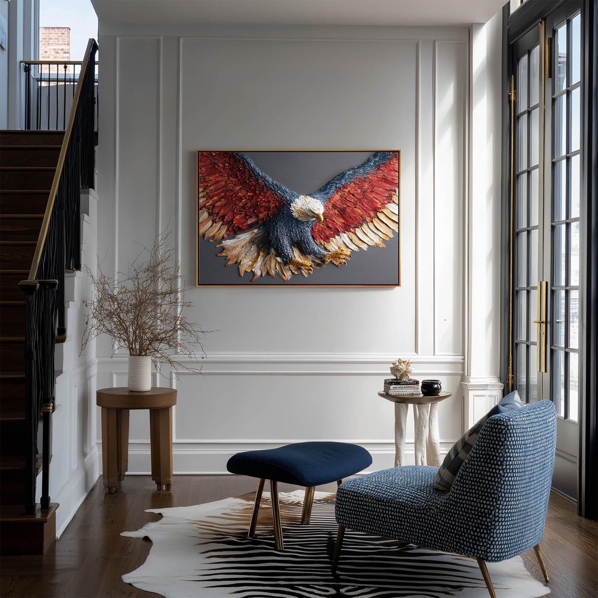 Eagle Oil Painting--#G01