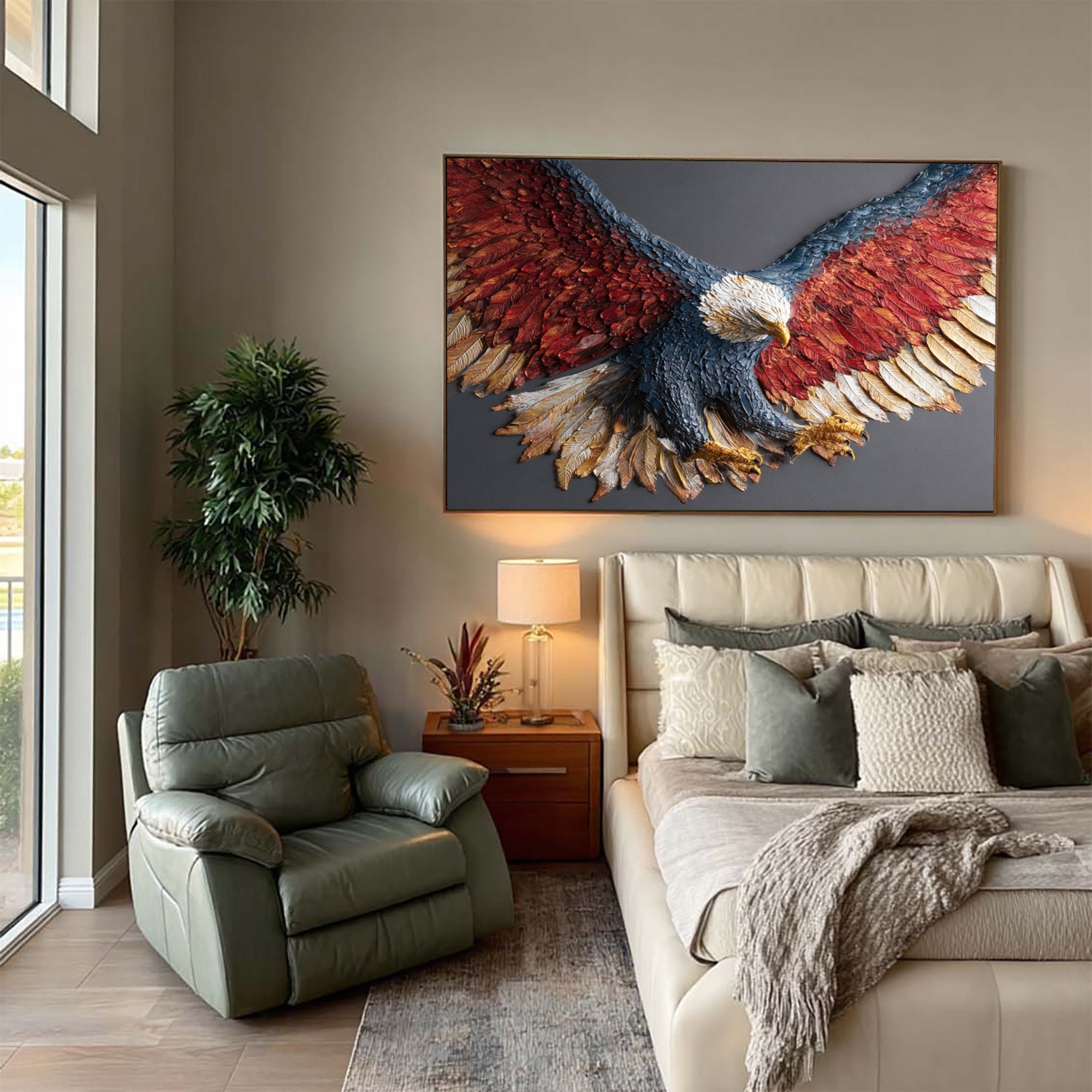 Eagle Oil Painting--#G01