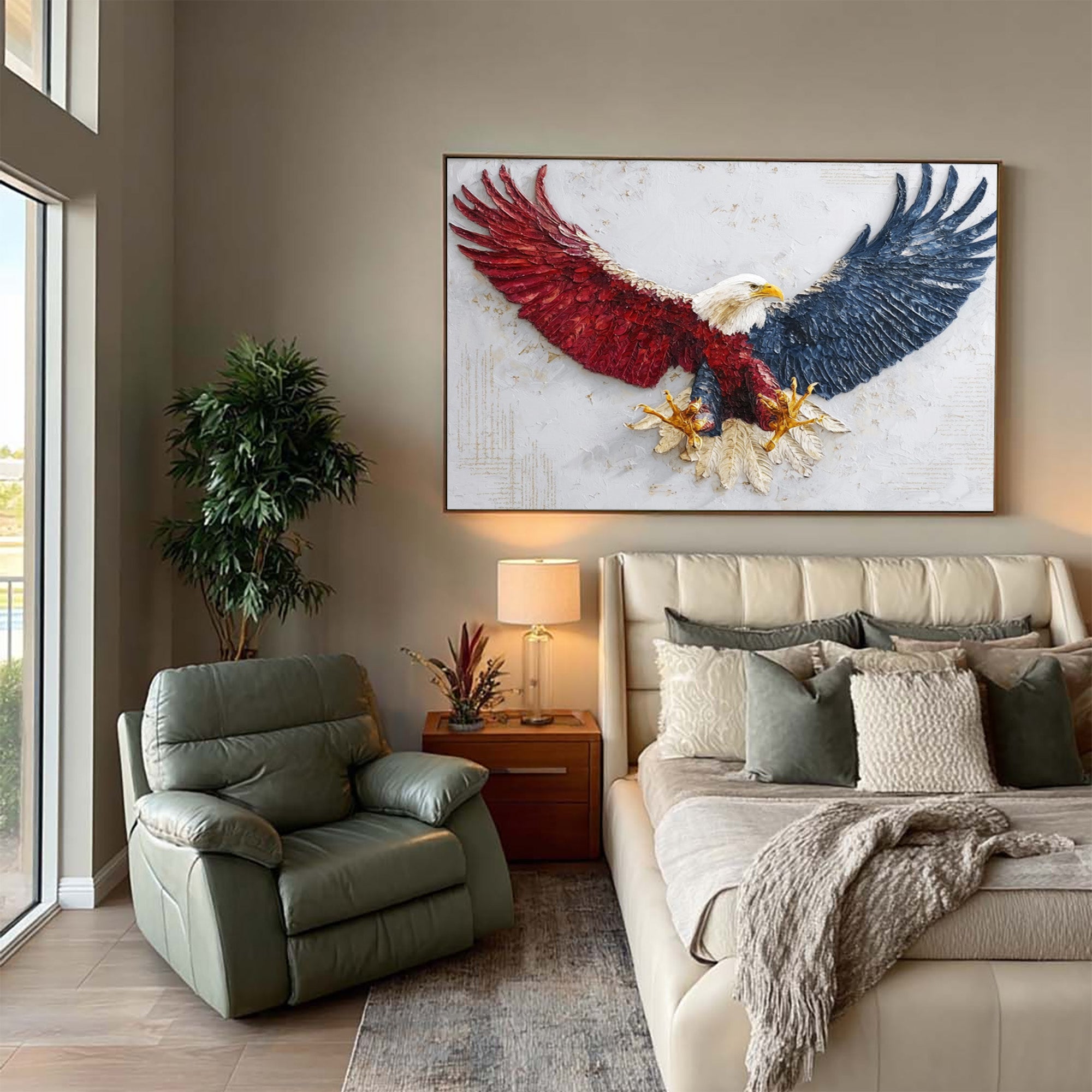 Eagle Oil Painting--#G02