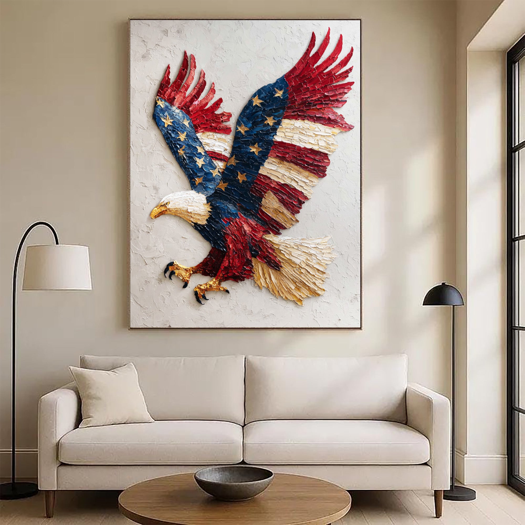 Eagle Oil Painting--#G03