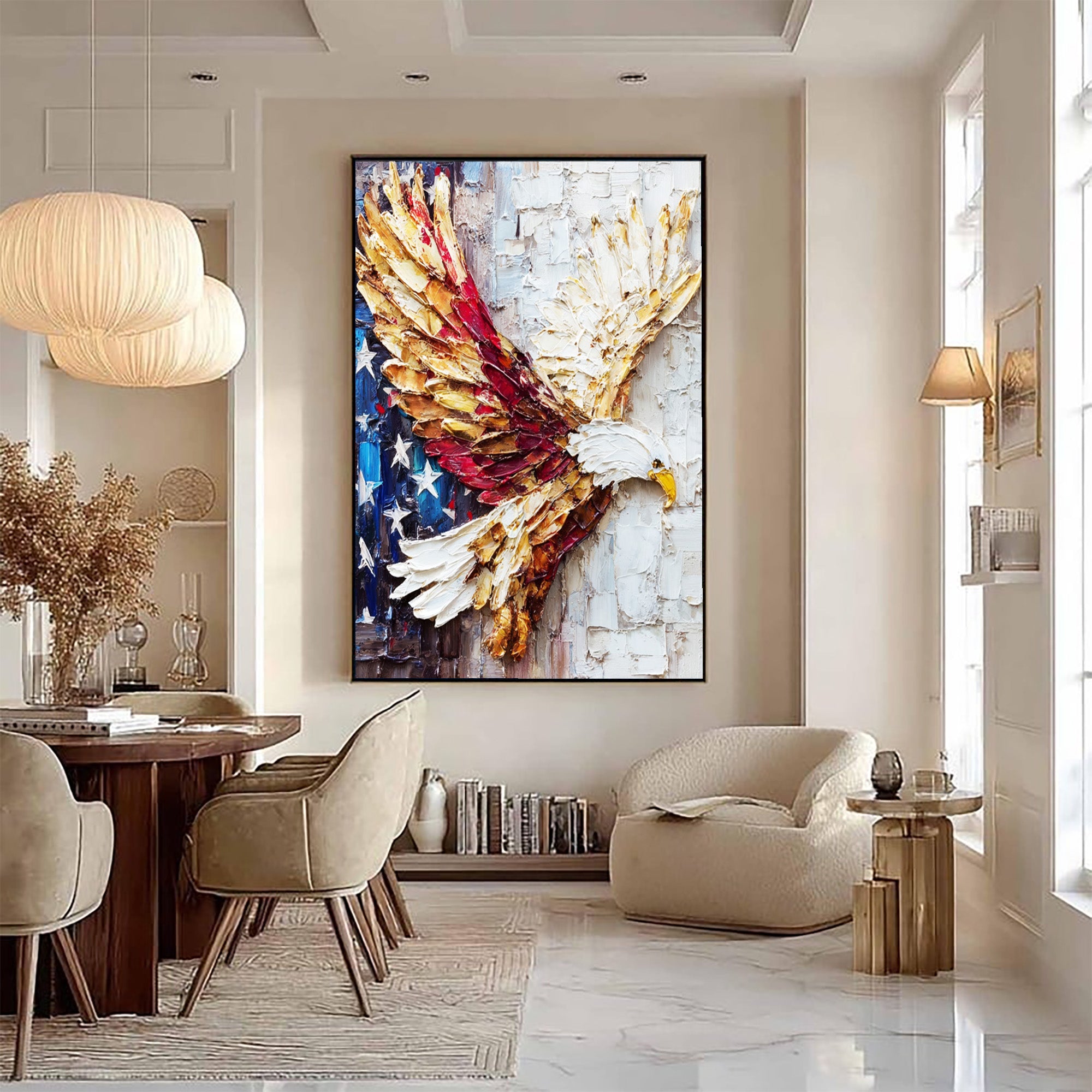 Eagle Oil Painting--#G04