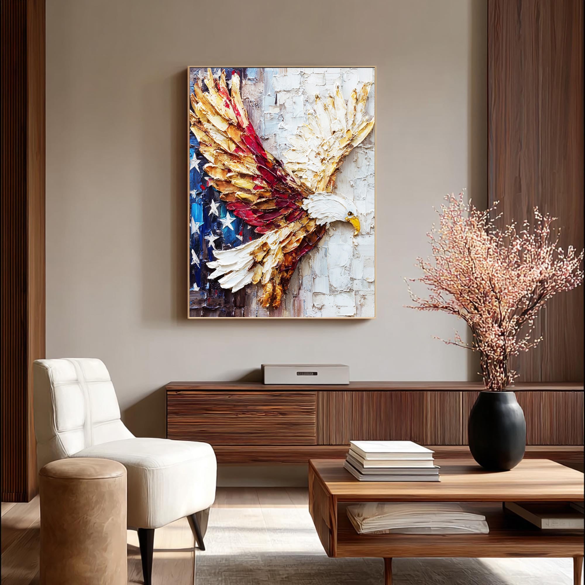 Eagle Oil Painting--#G04