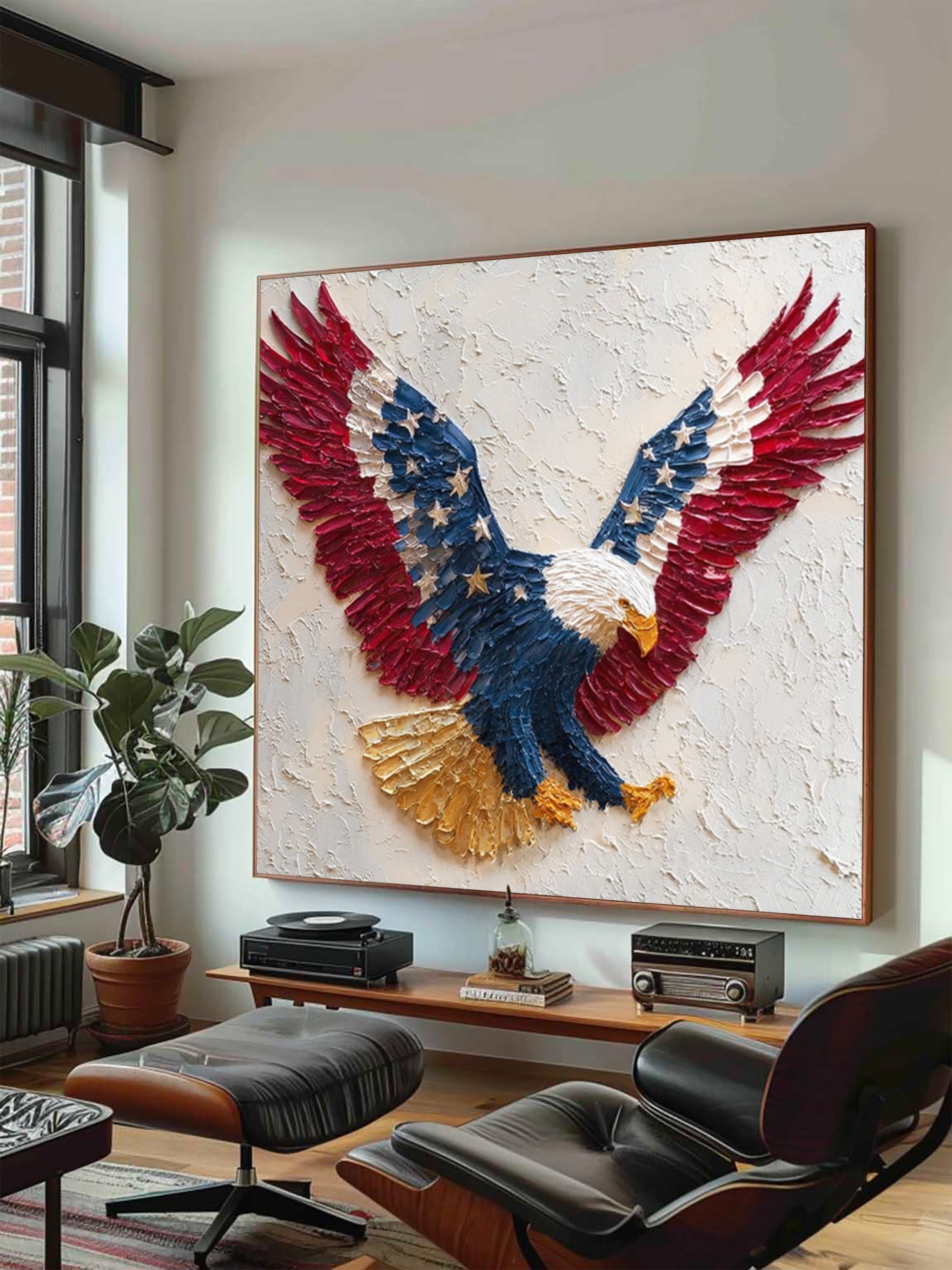 Eagle Oil Painting--#G05