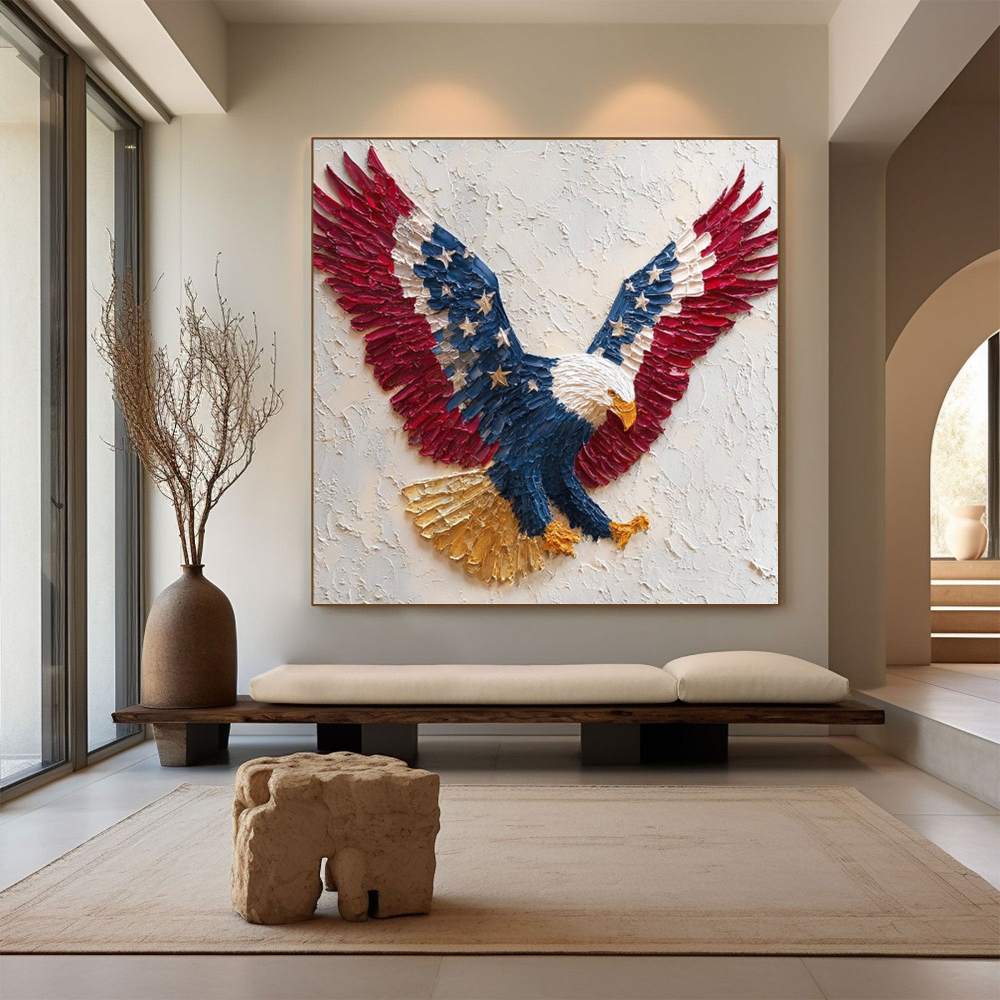 Eagle Oil Painting--#G05