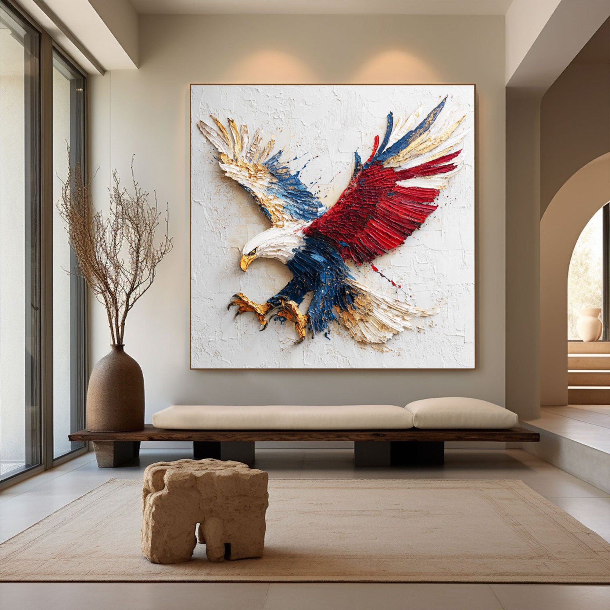 Eagle Oil Painting--#G06