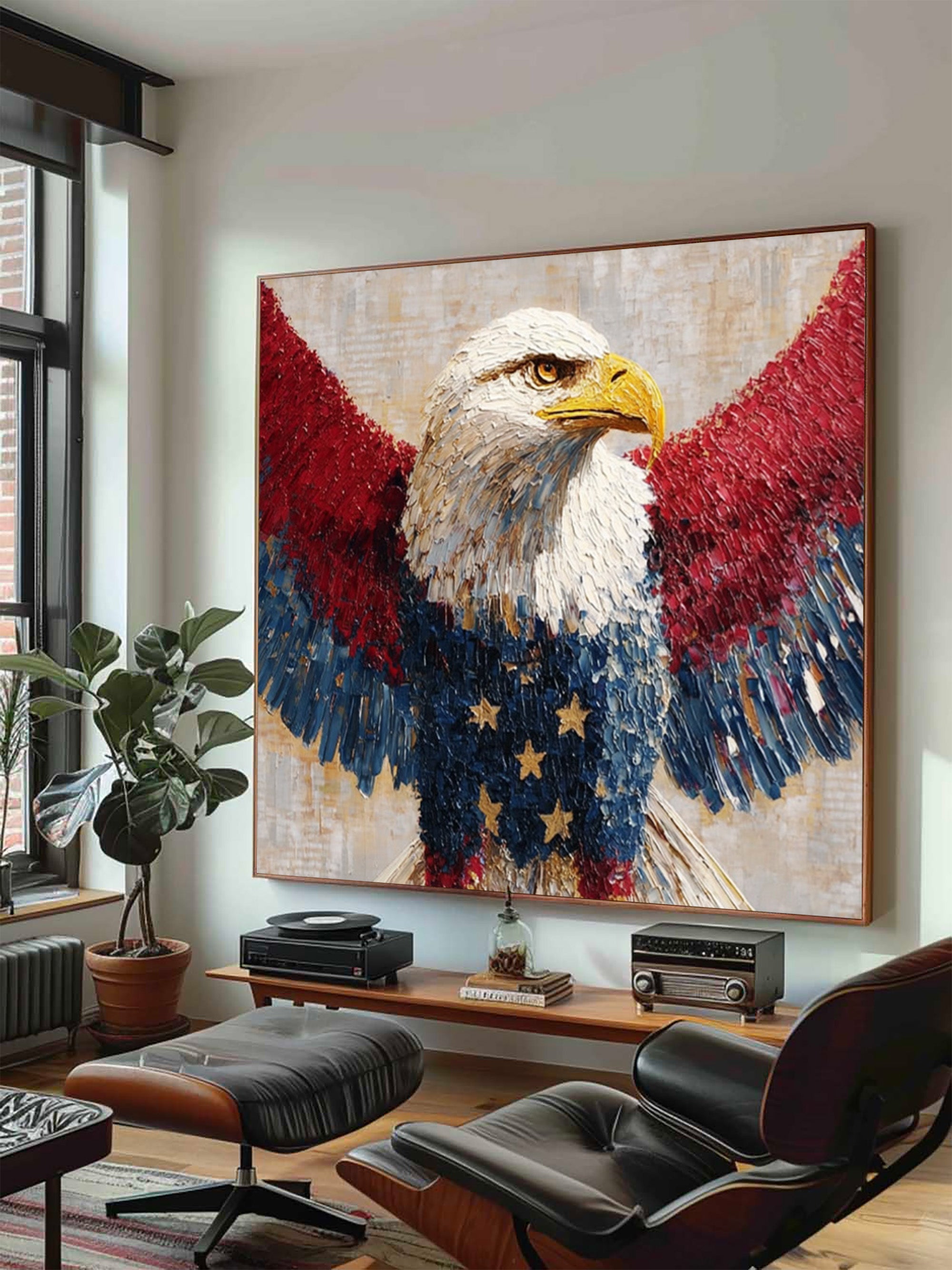 Eagle Oil Painting--#G07
