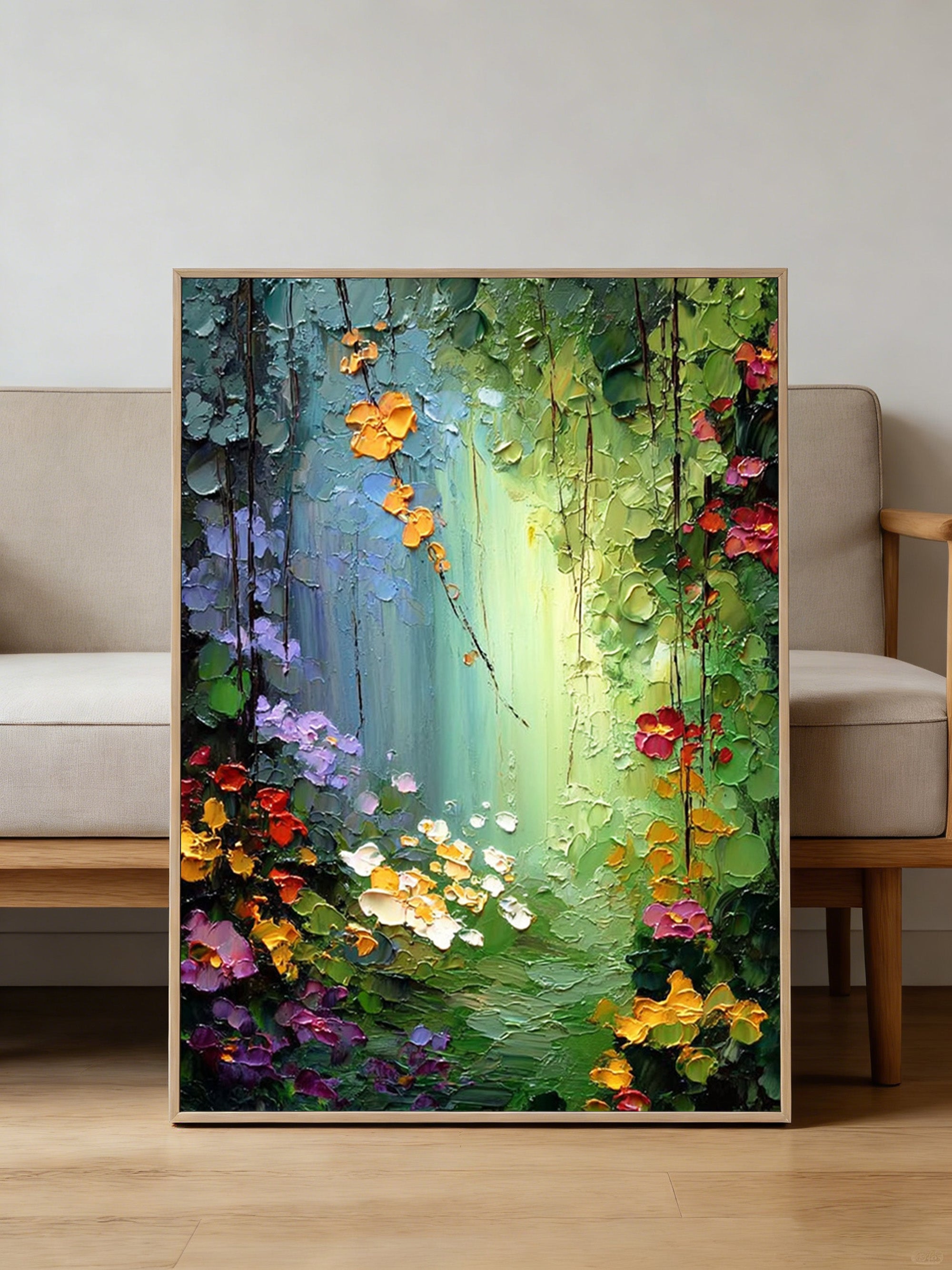 Green Canvas Art--#C05