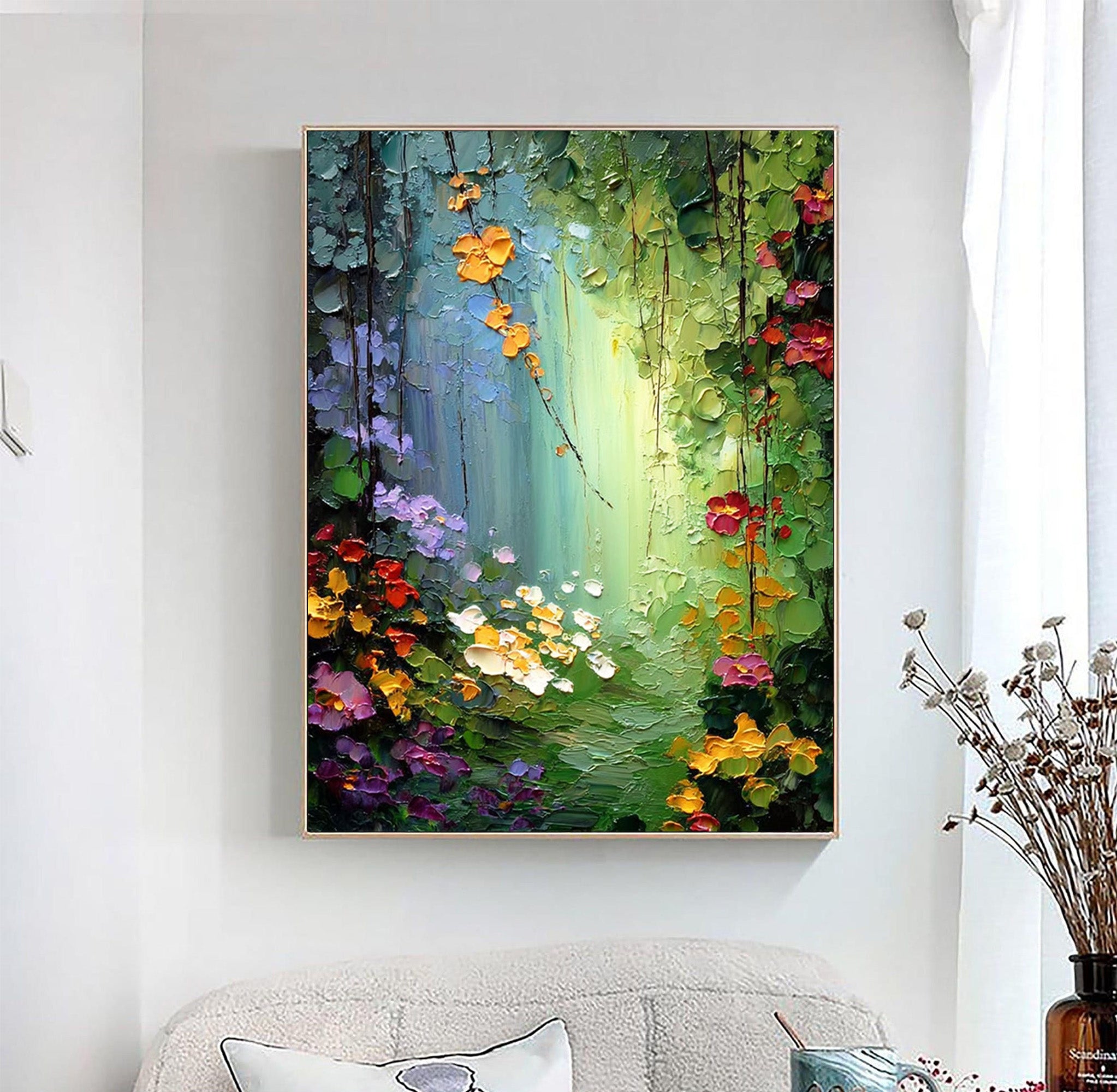 Green Canvas Art--#C05