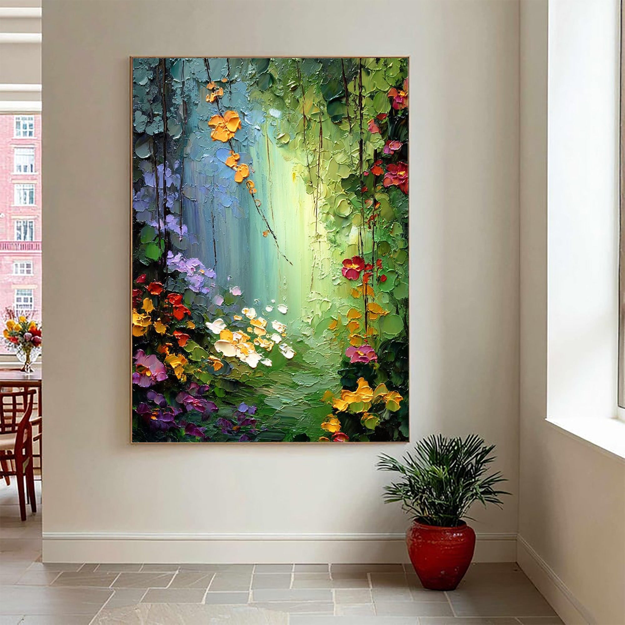 Green Canvas Art--#C05