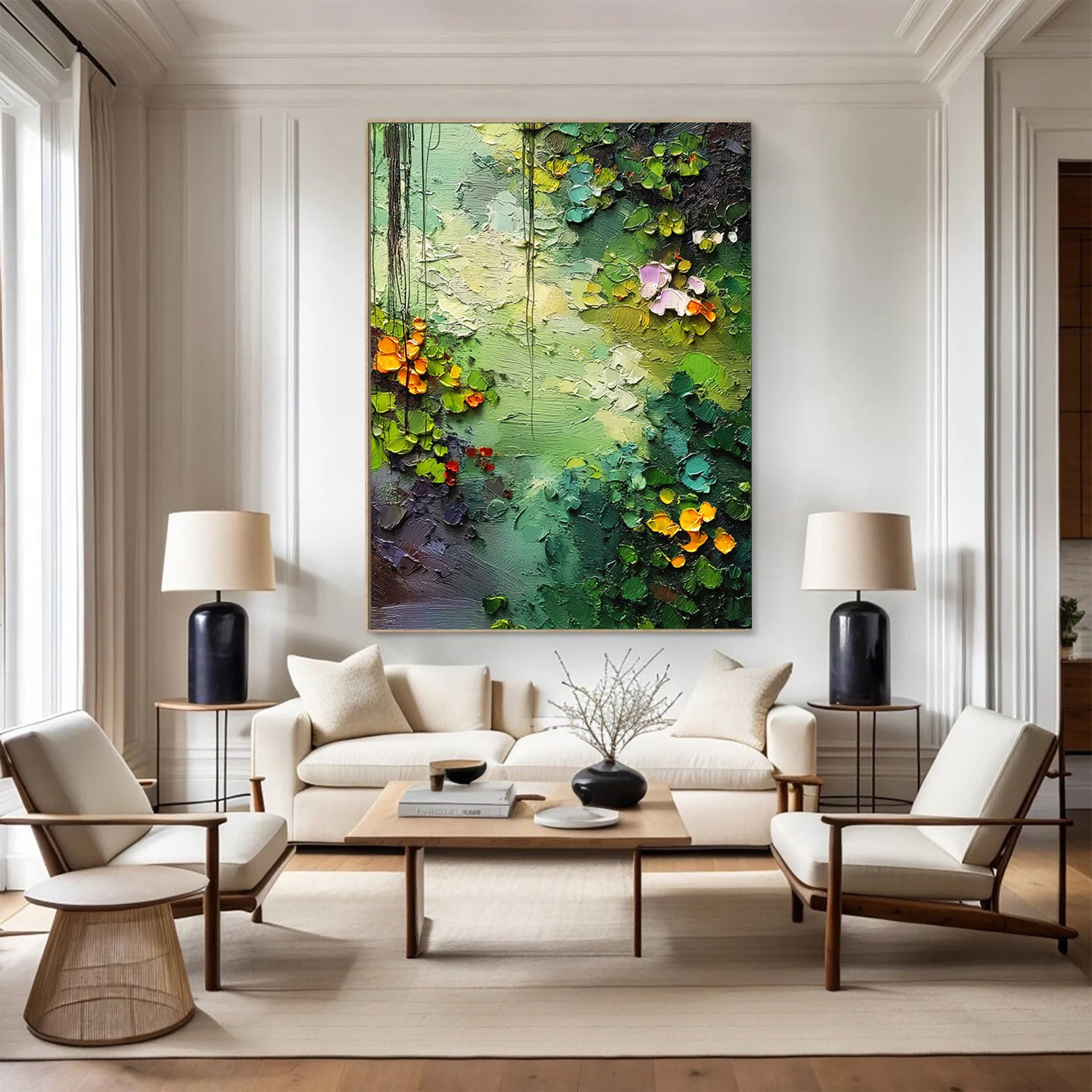 Green Canvas Art--#C02