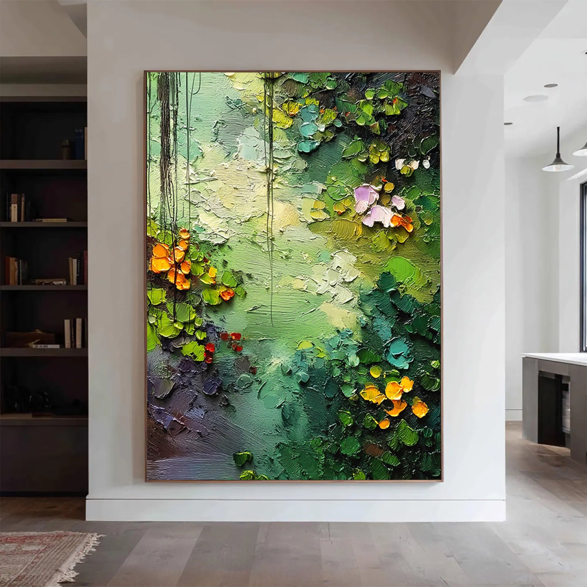 Green Canvas Art--#C02