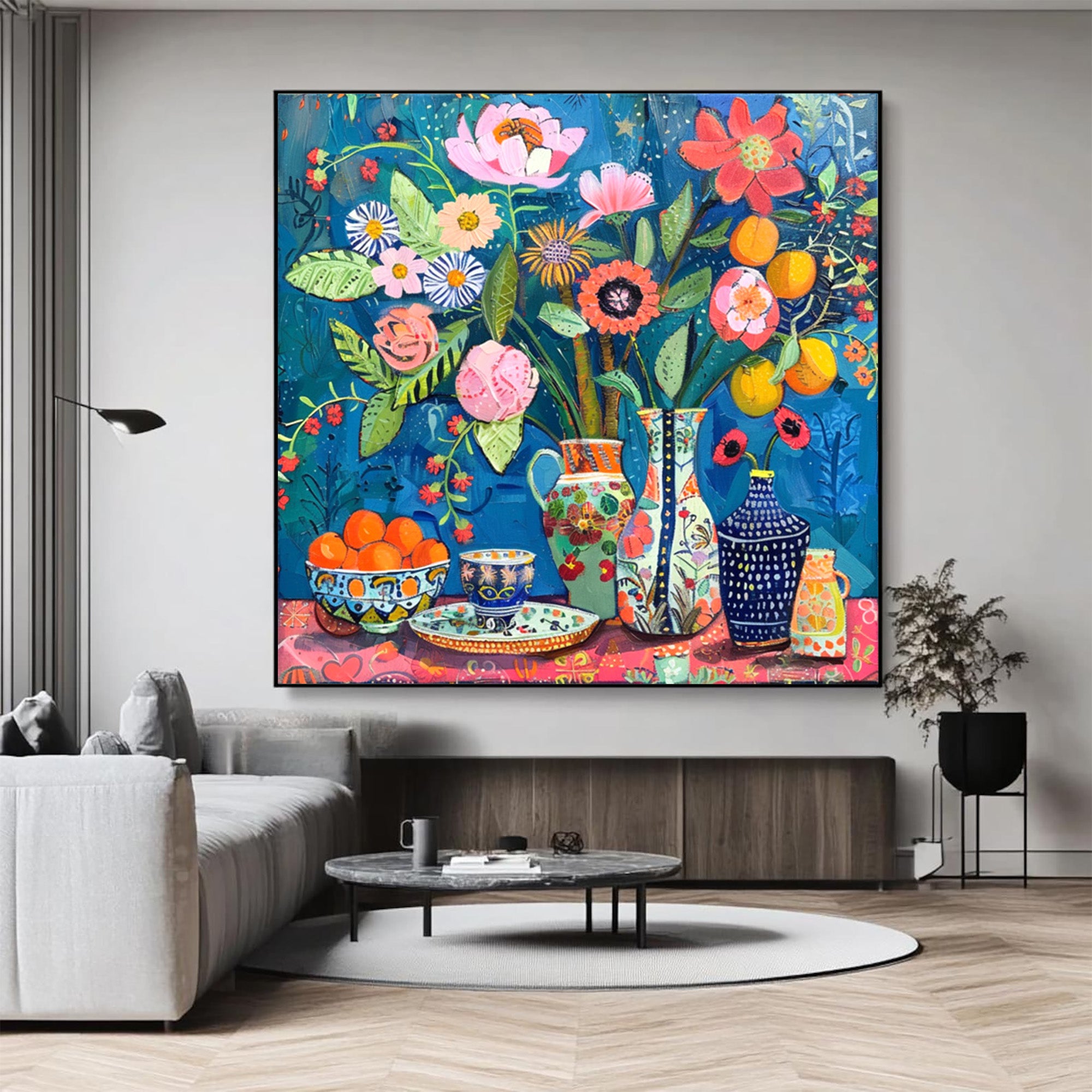 Vibrant Floral Art--#F001