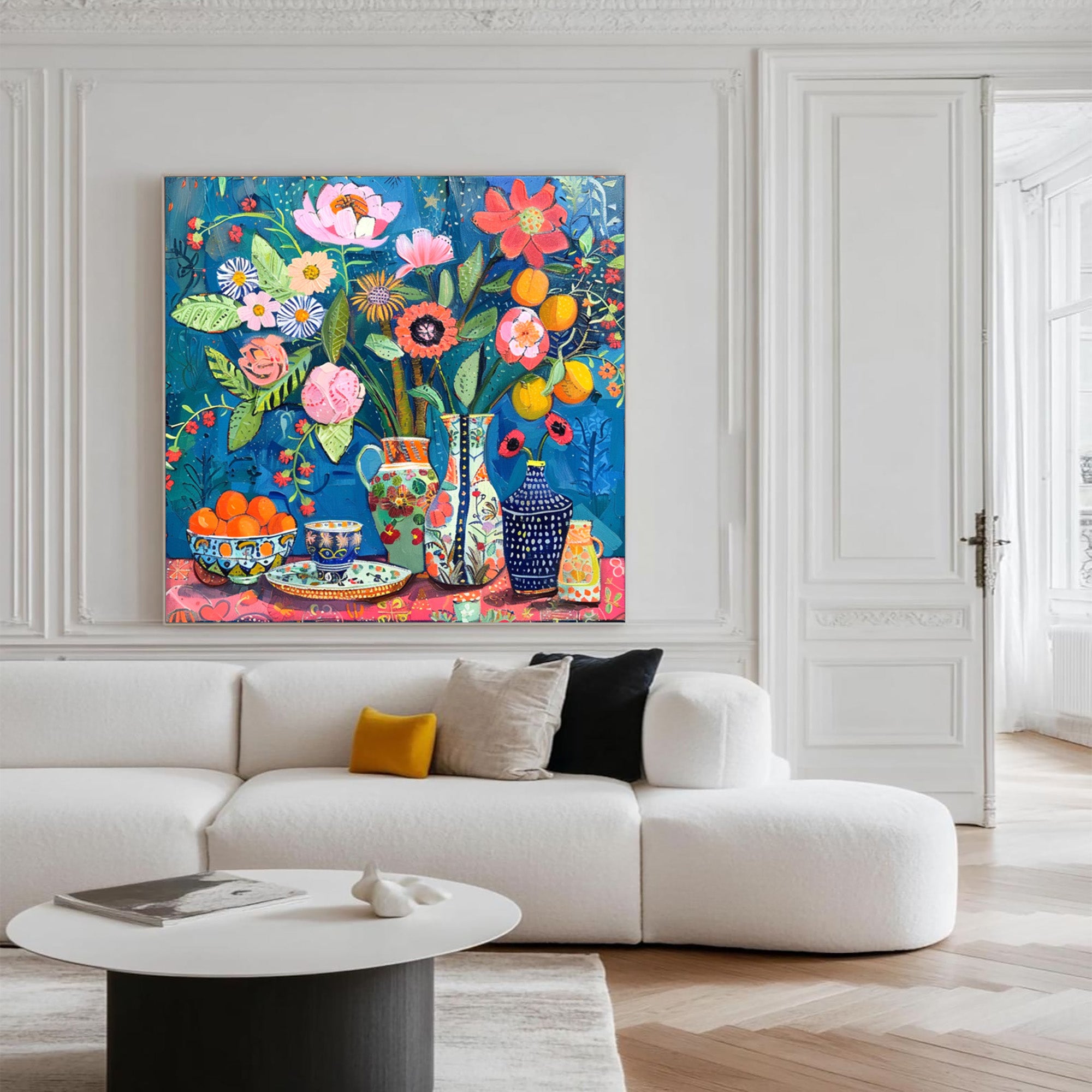 Vibrant Floral Art--#F001