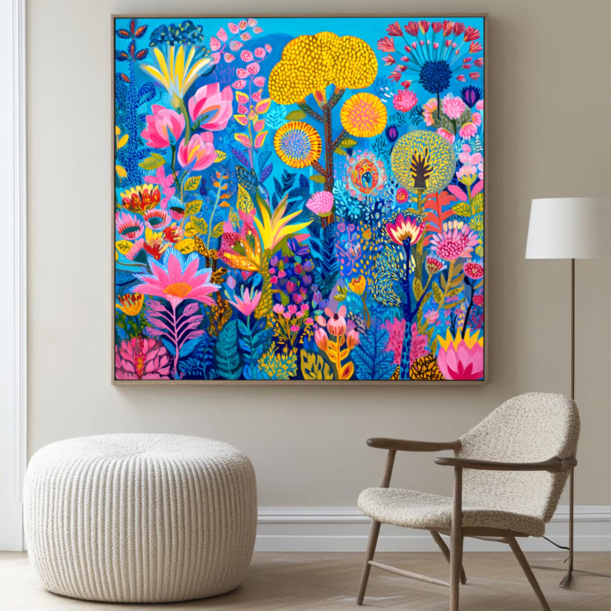 Vibrant Floral Art--#F002