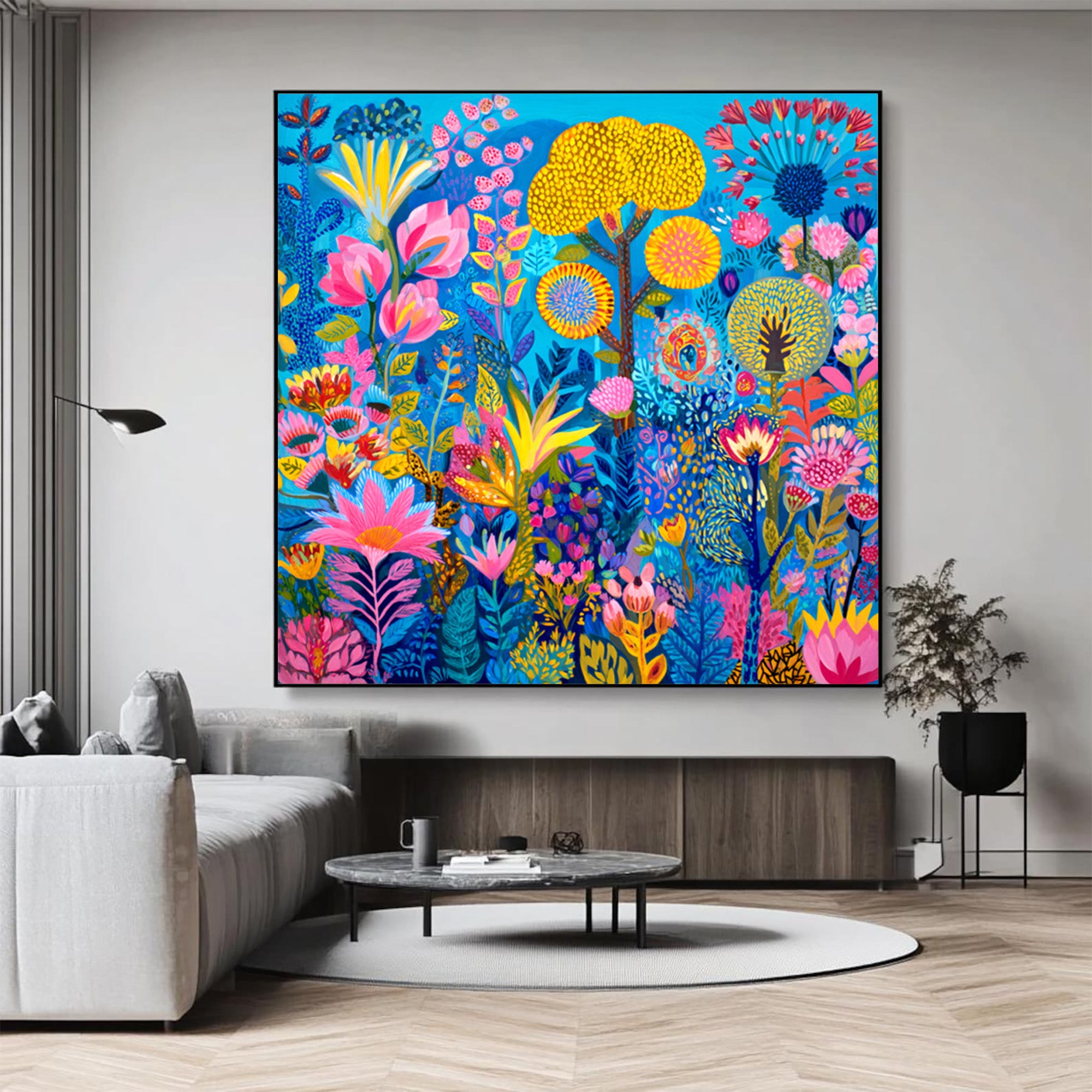 Vibrant Floral Art--#F002