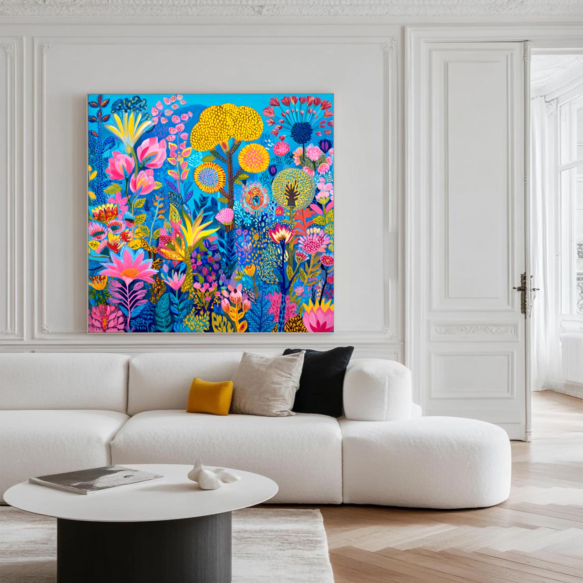 Vibrant Floral Art--#F002