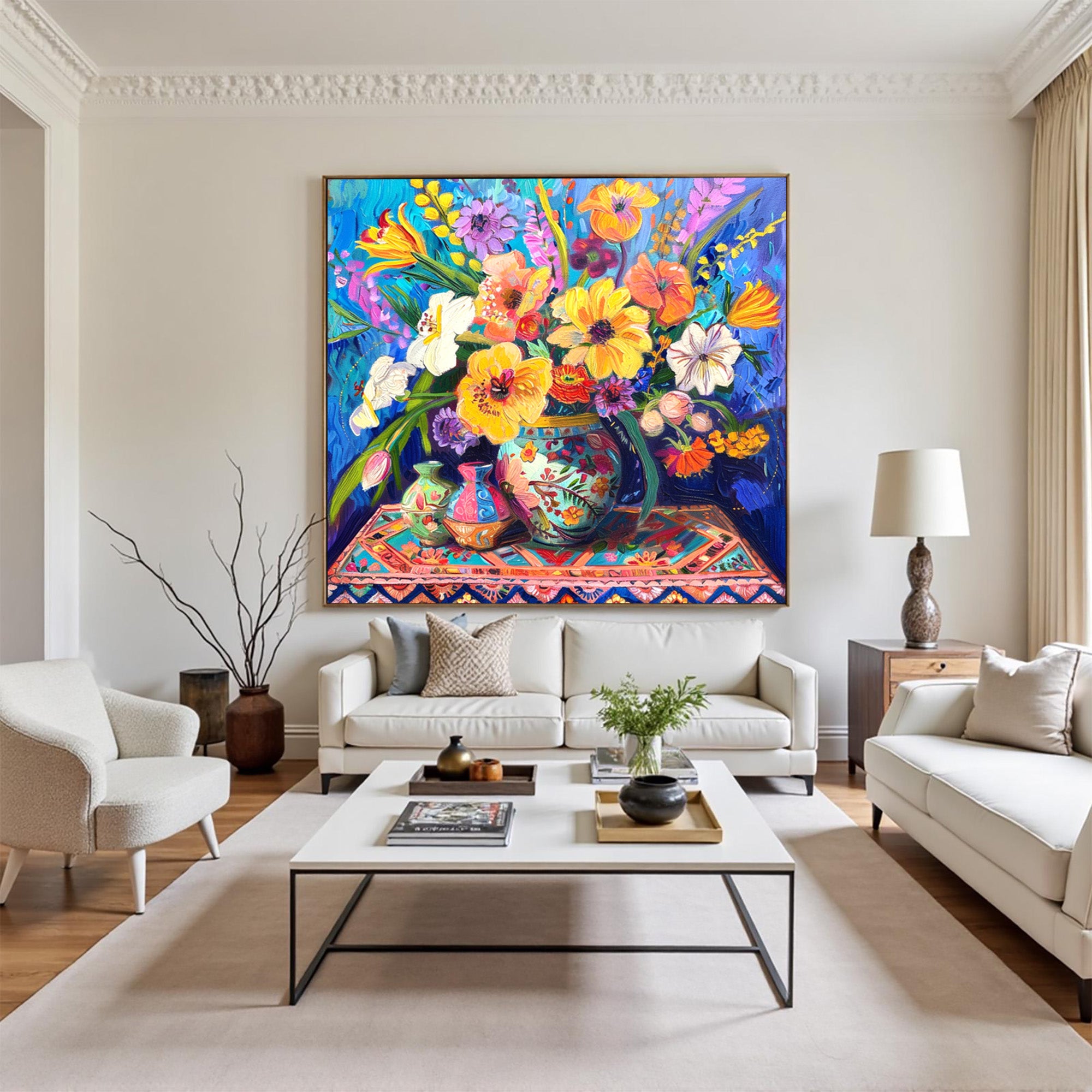 Vibrant Floral Art--#F003