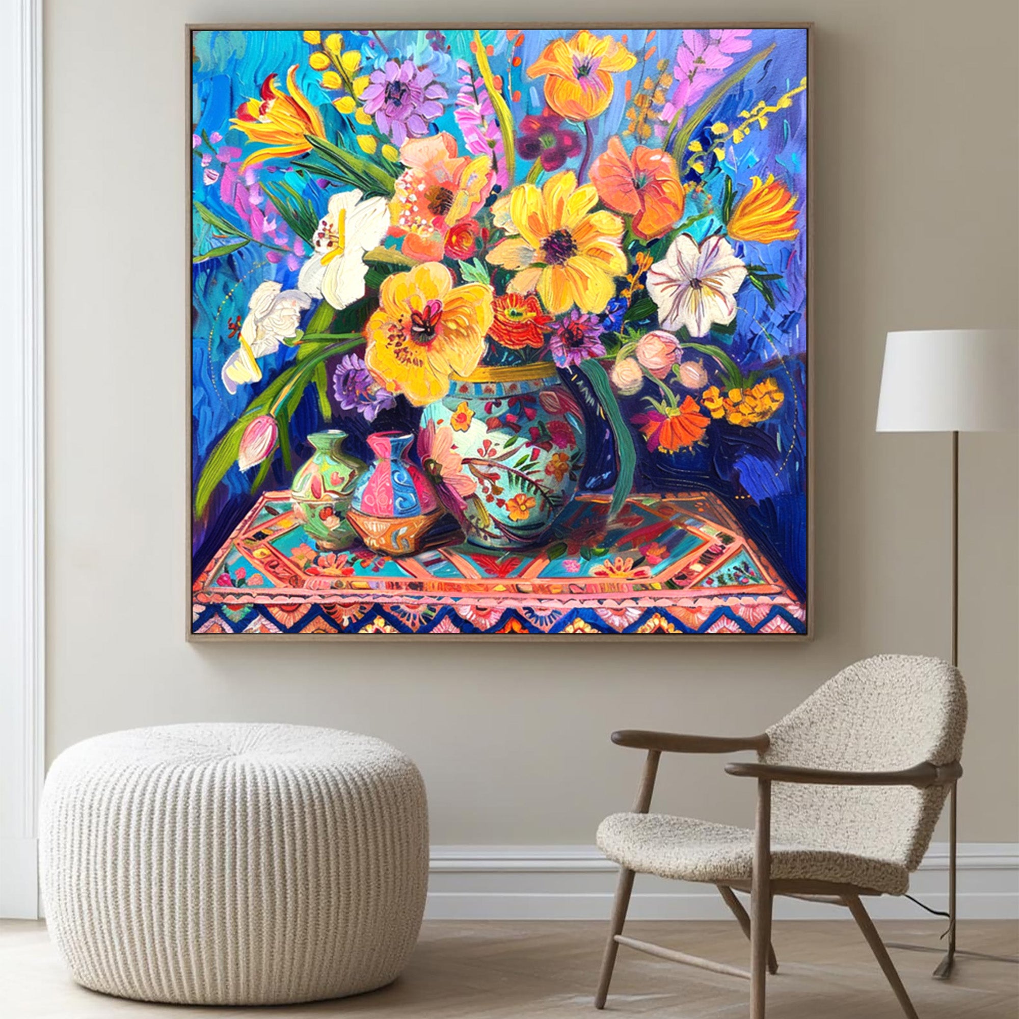 Vibrant Floral Art--#F003