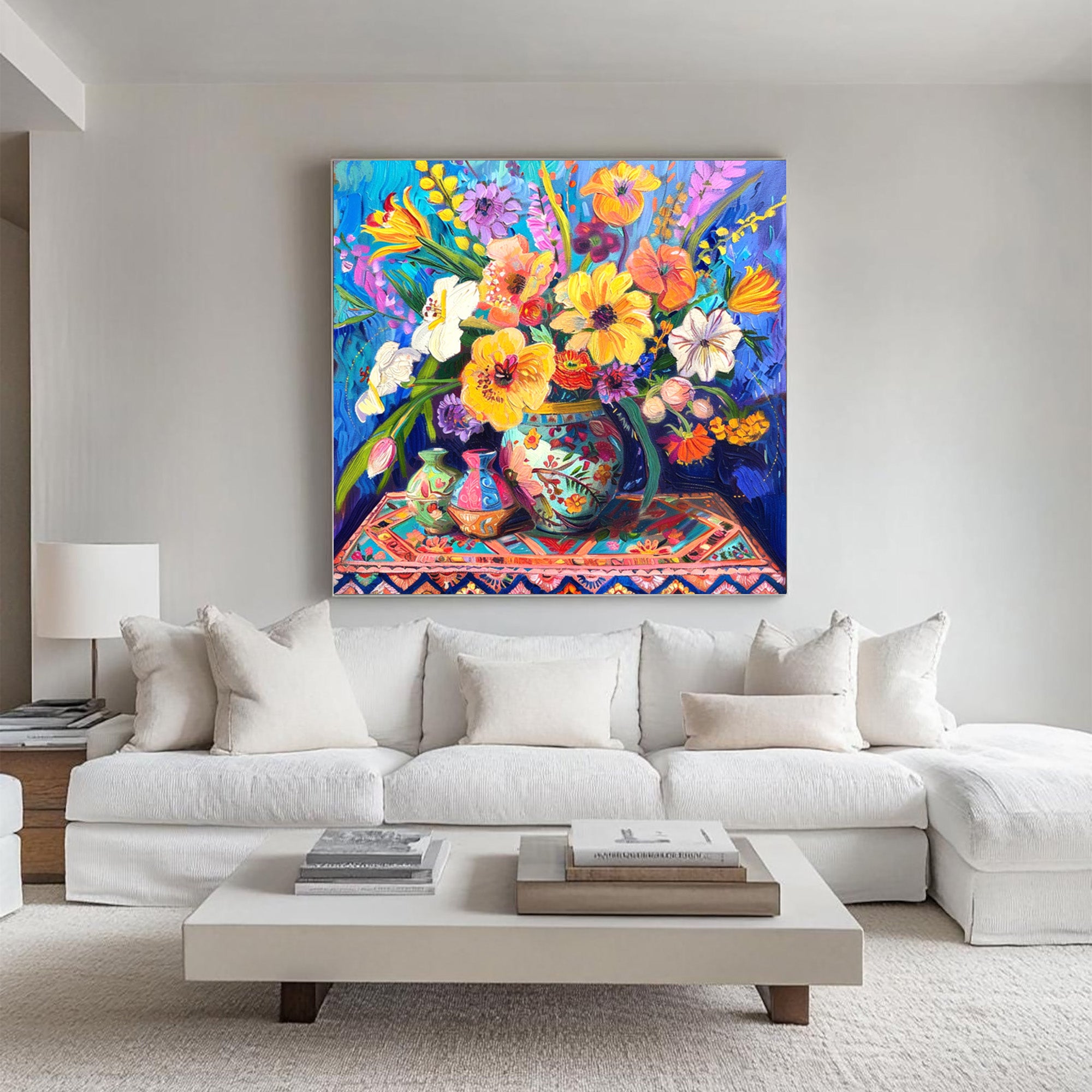 Vibrant Floral Art--#F003