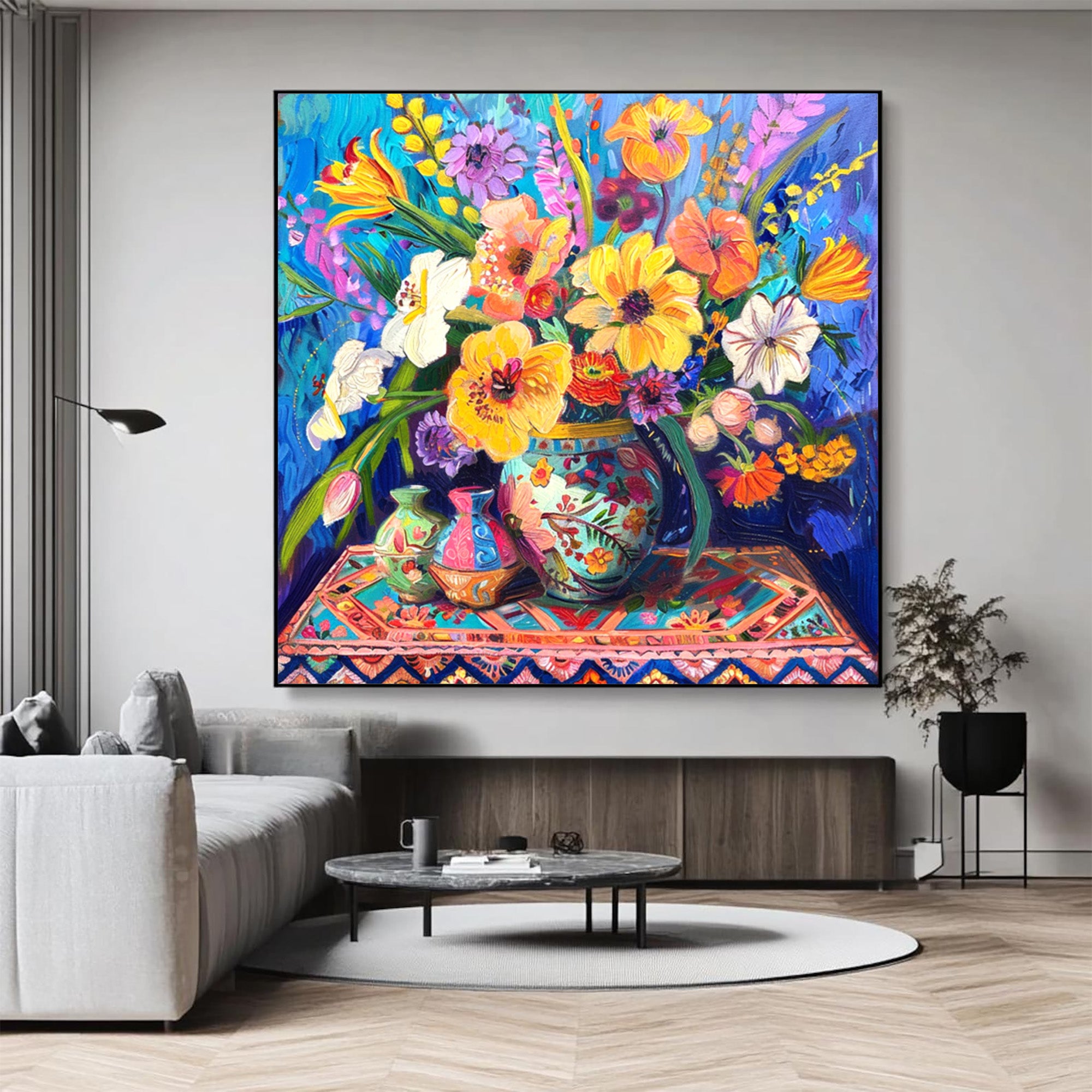 Vibrant Floral Art--#F003