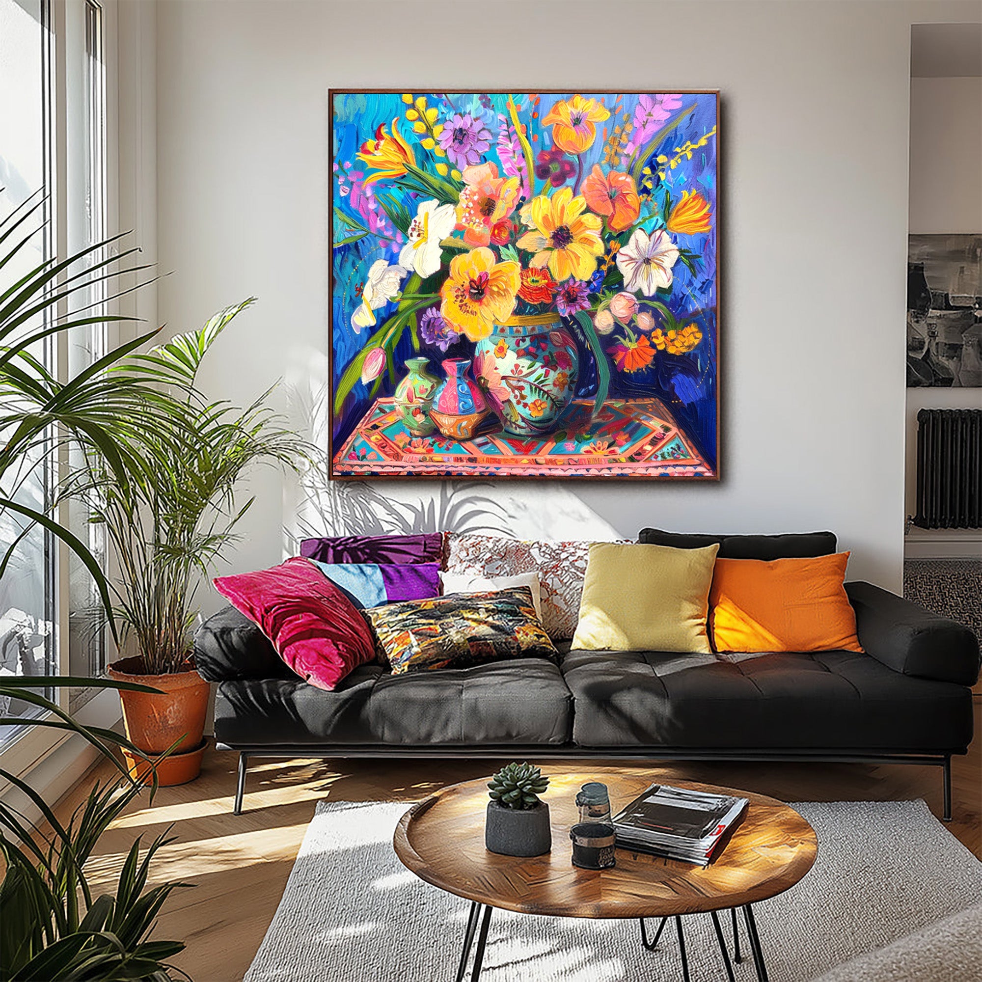 Vibrant Floral Art--#F003