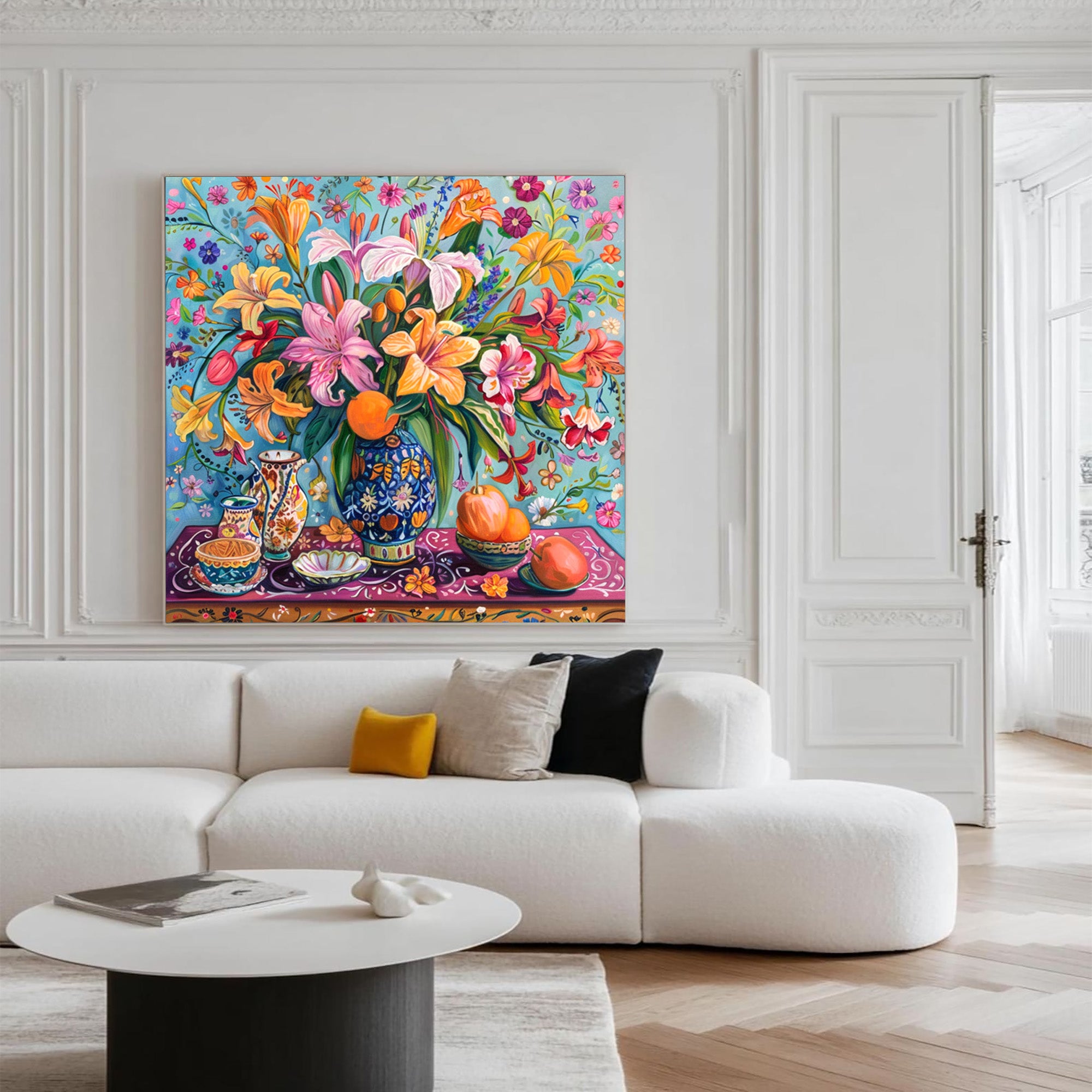 Vibrant Floral Art--#F004