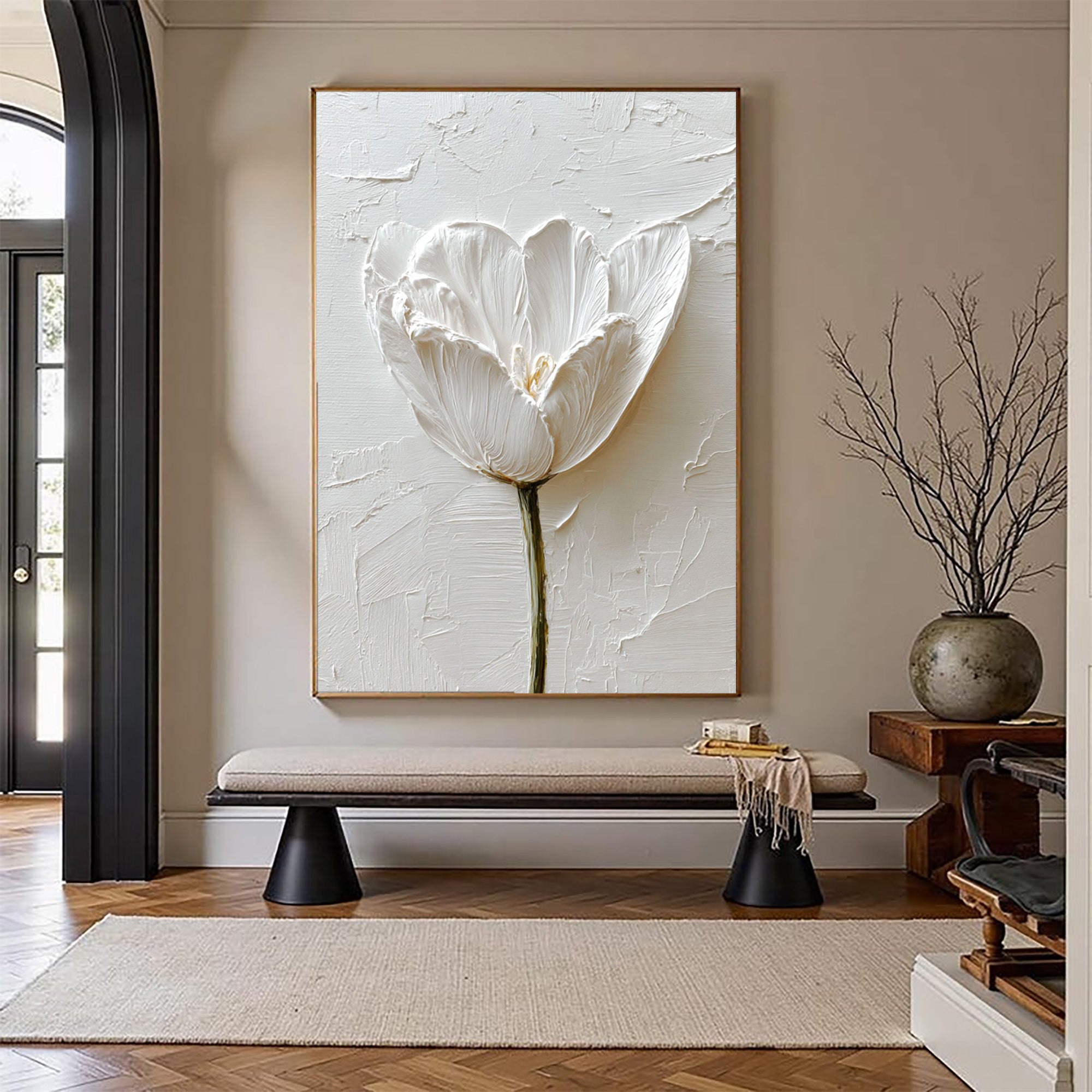 White Tulip Art