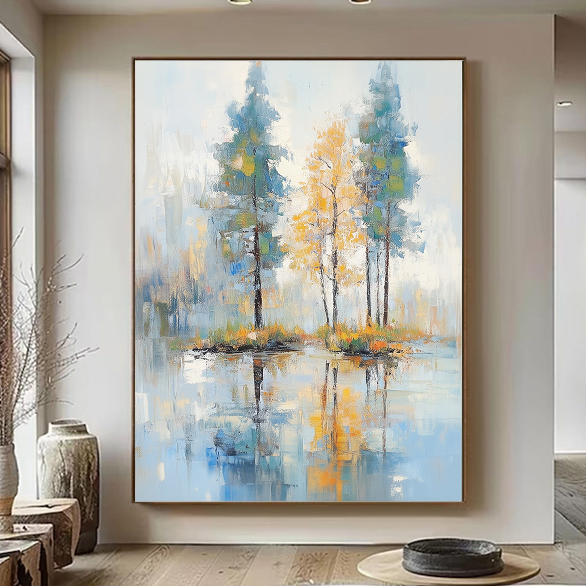 Abstract Painting | Tree Landscape Art