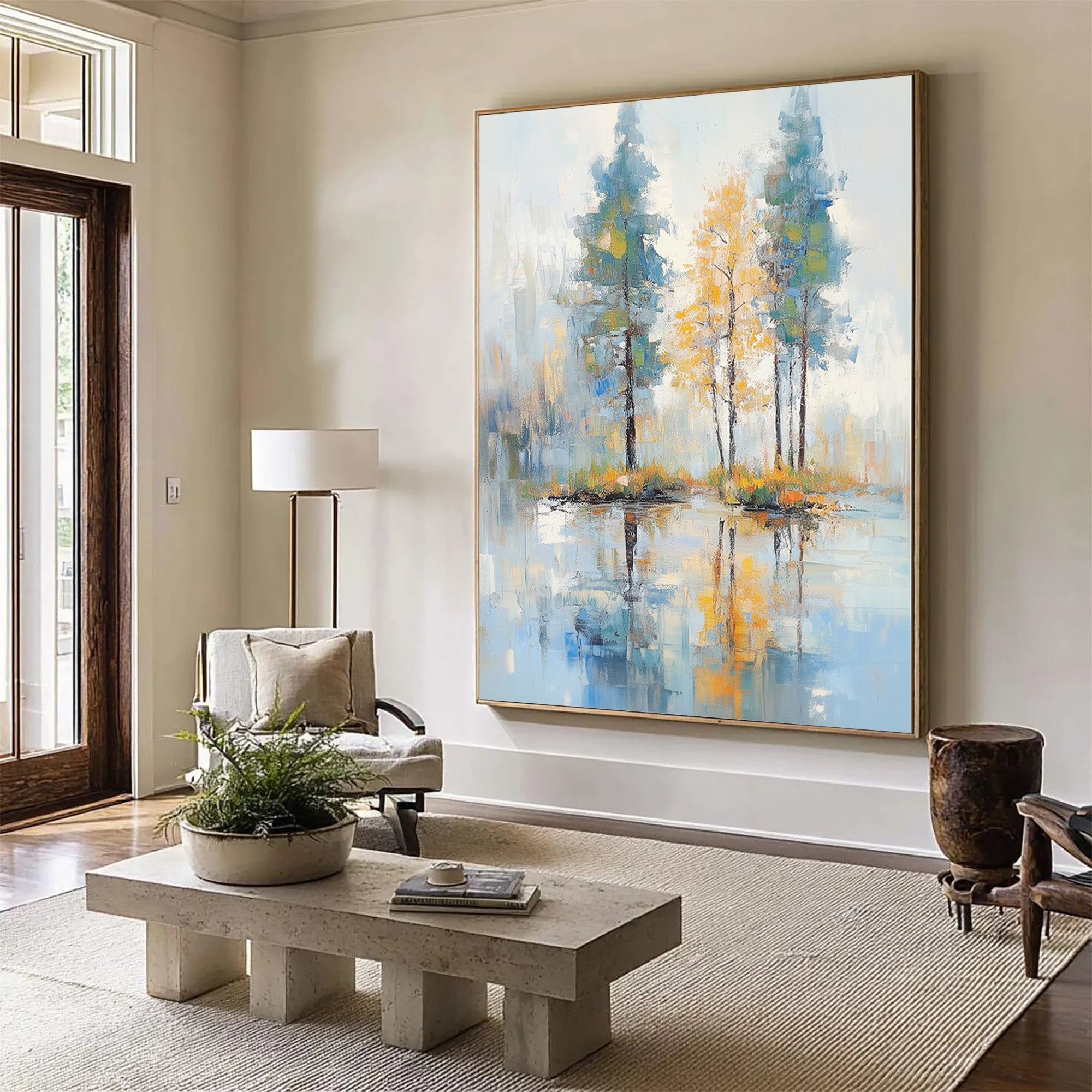 Abstract Painting | Tree Landscape Art