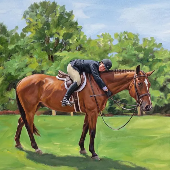 Custom Horse Oil Painting