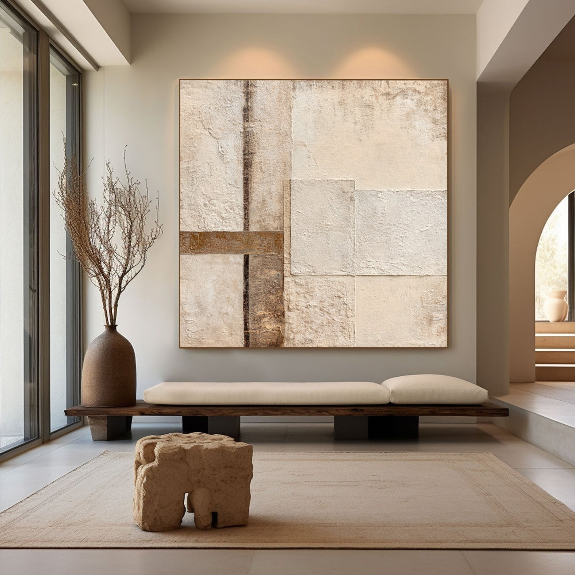 Beige Wabi Sabi--D012