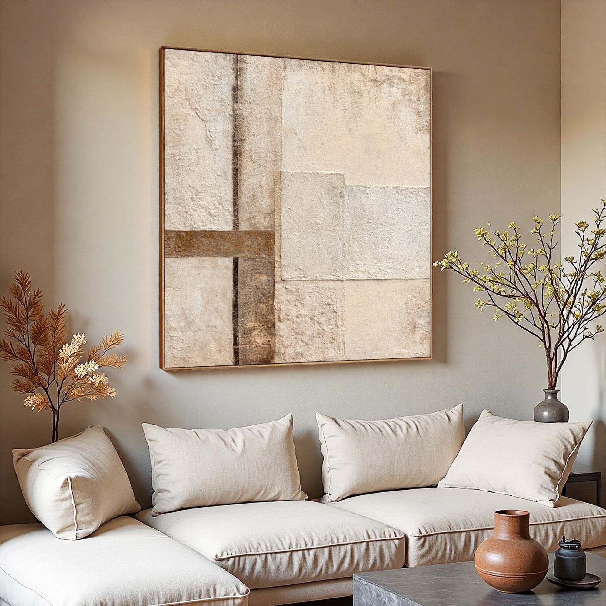 Beige Wabi Sabi--D012