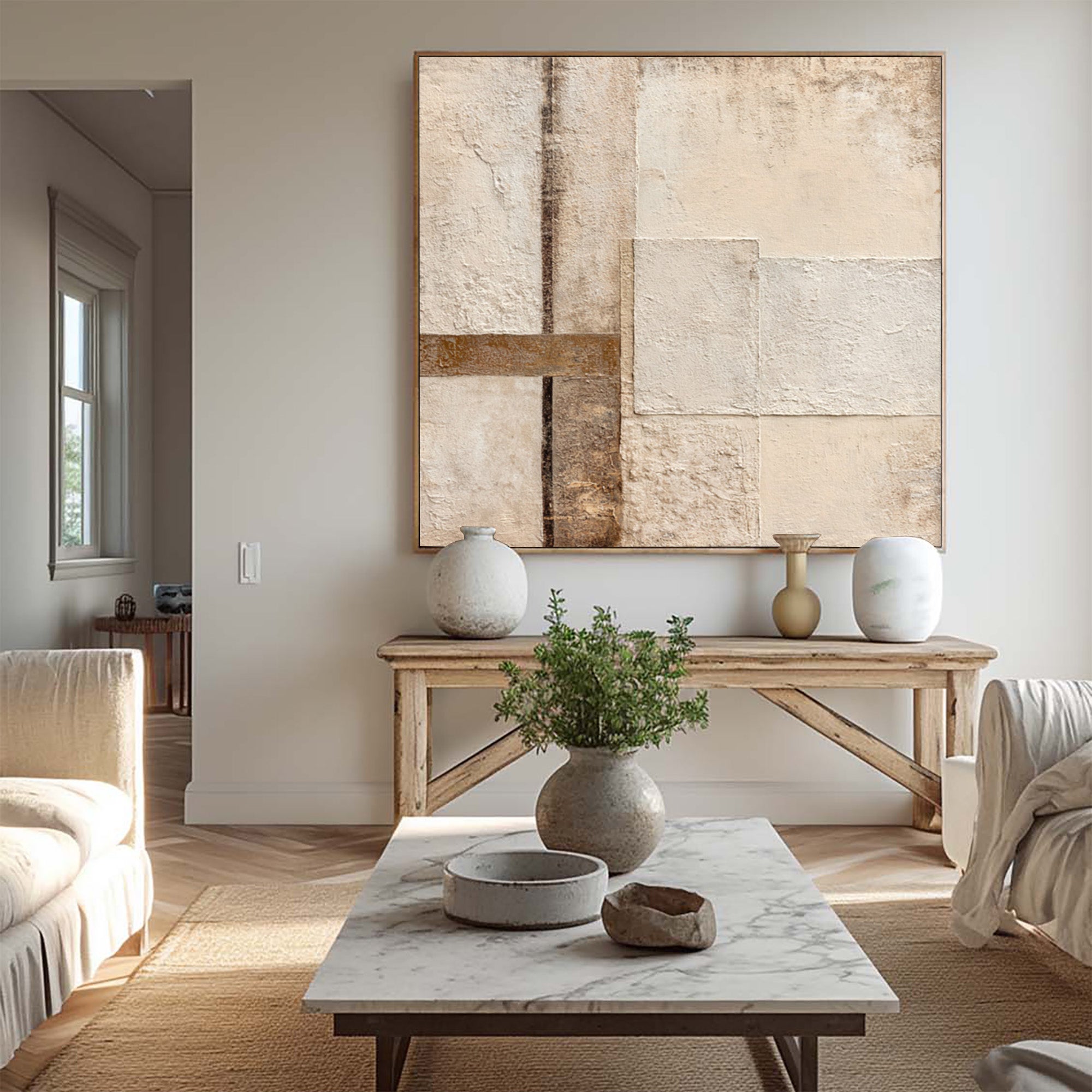 Beige Wabi Sabi--D012