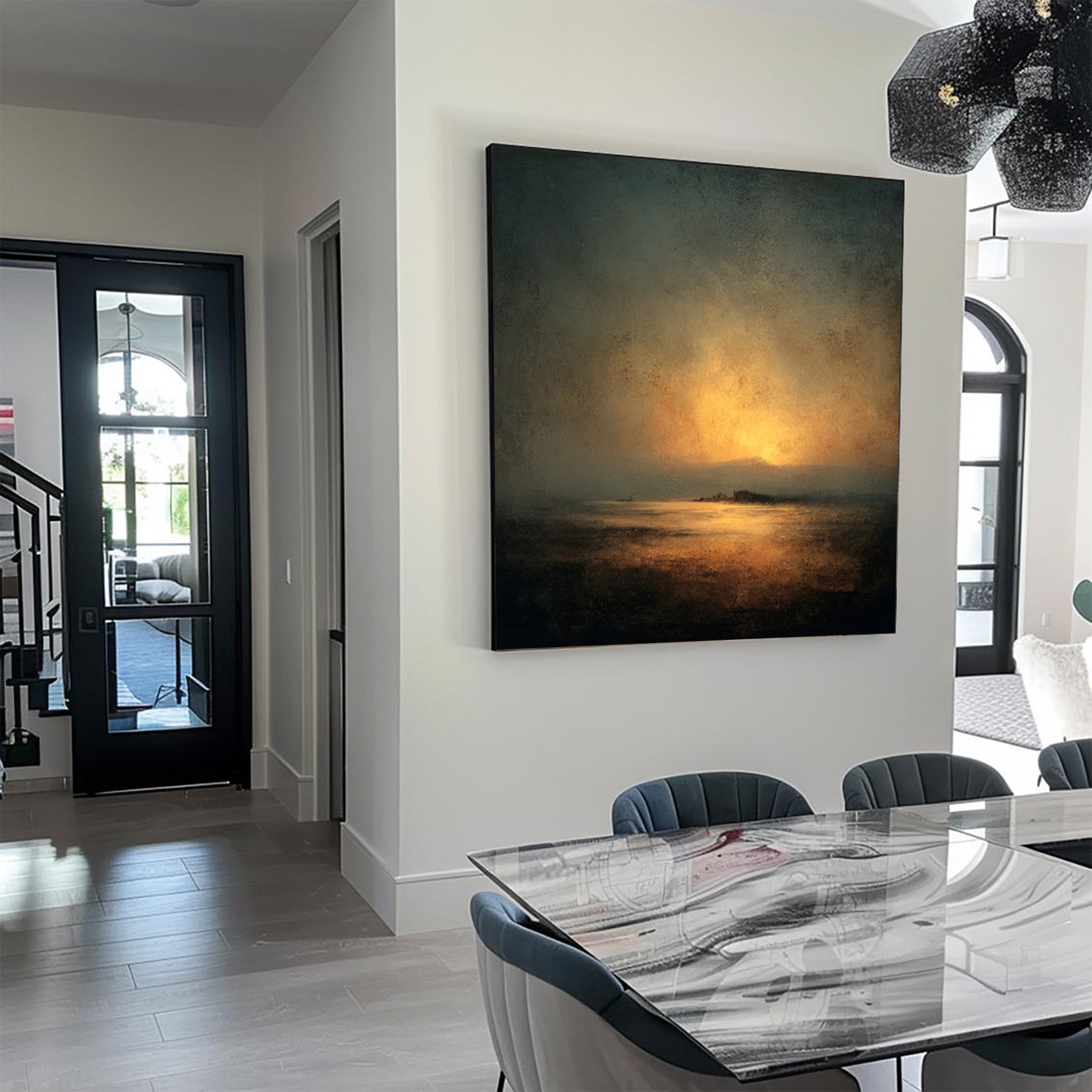 Beige Landscape Art
