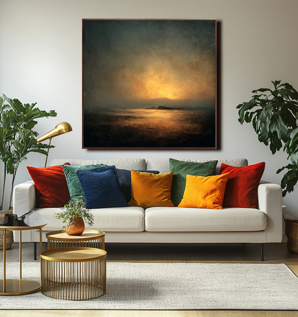 Beige Landscape Art